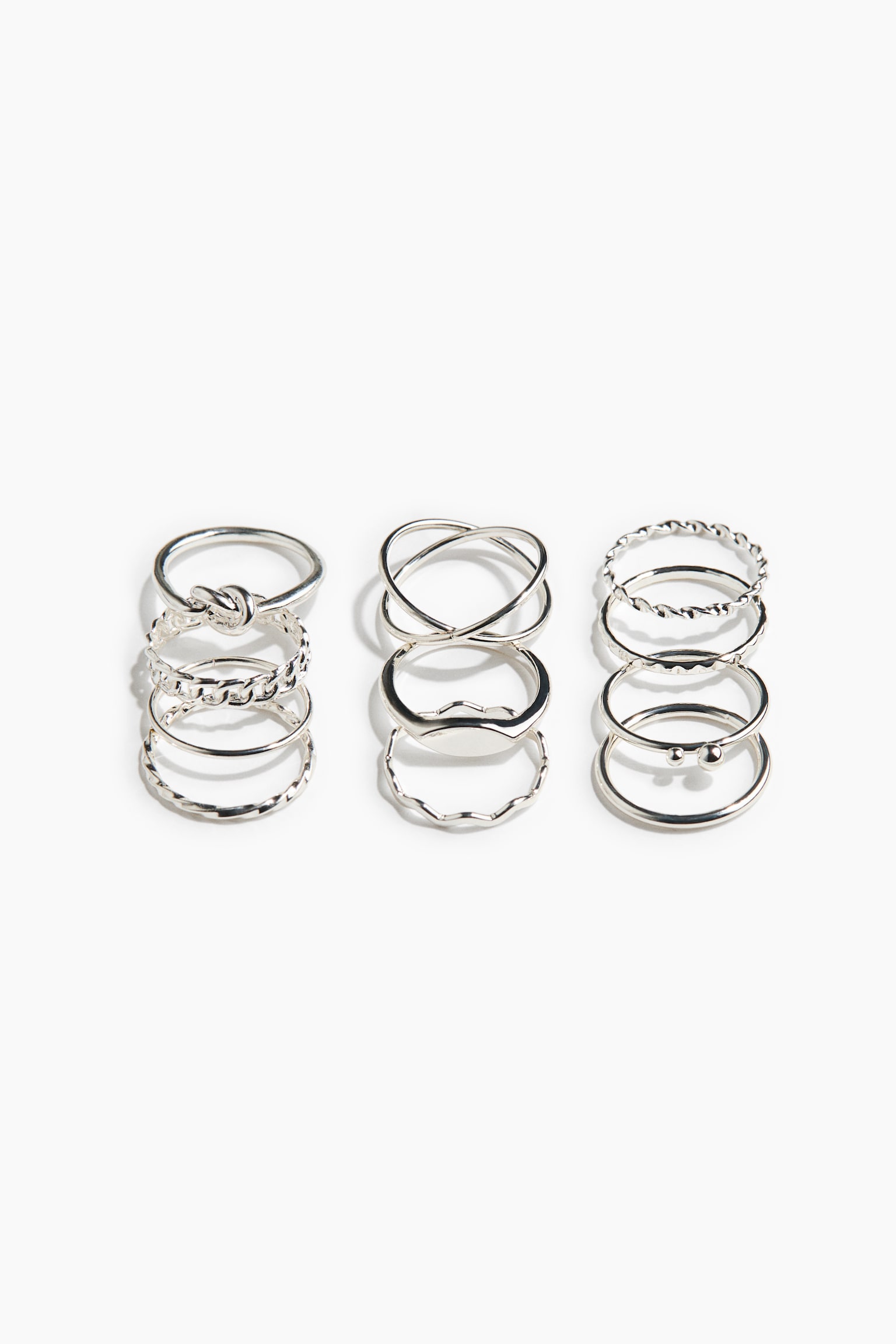 מארז 11 טבעות - Silver-coloured - 1