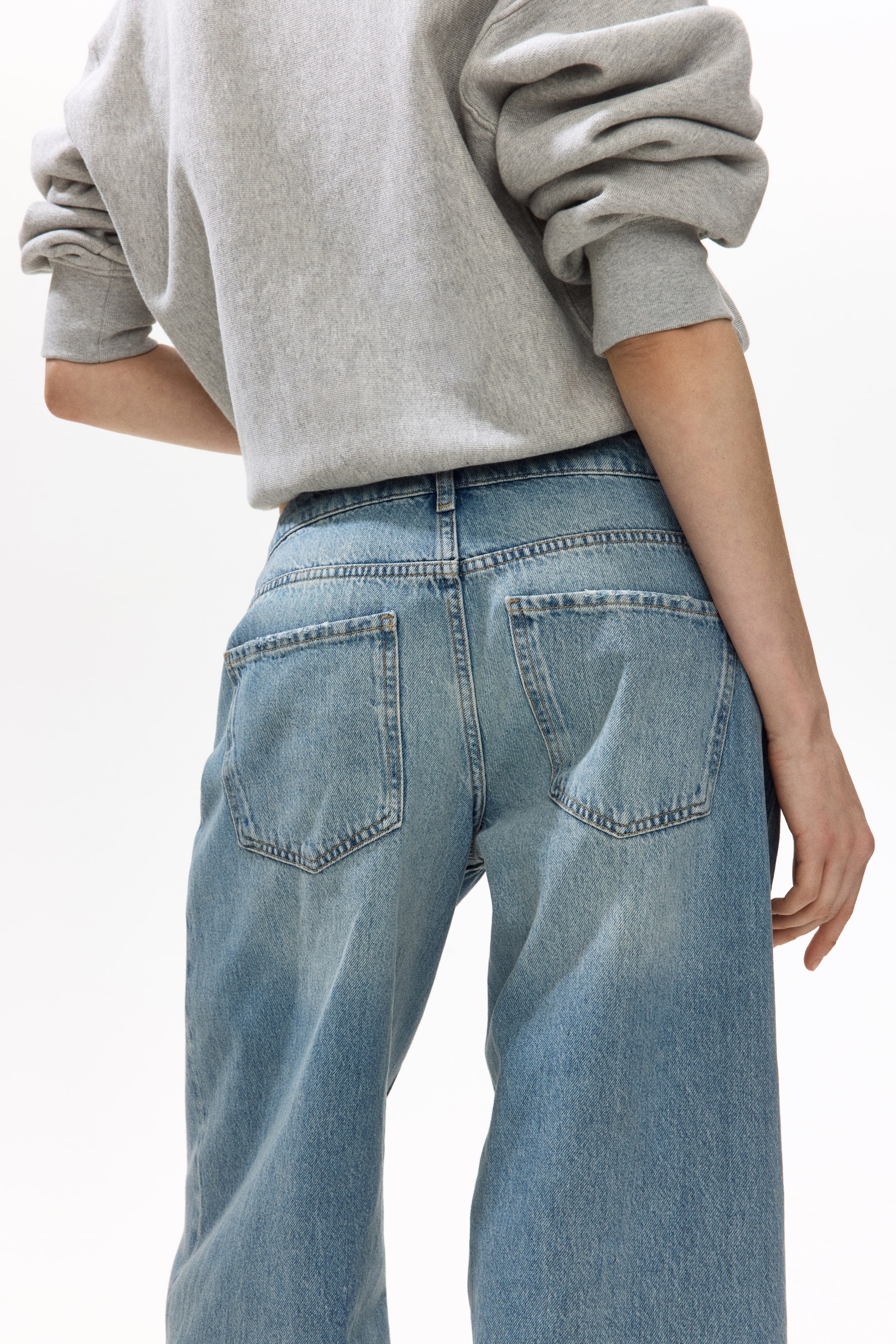 Jean flottant taille basse