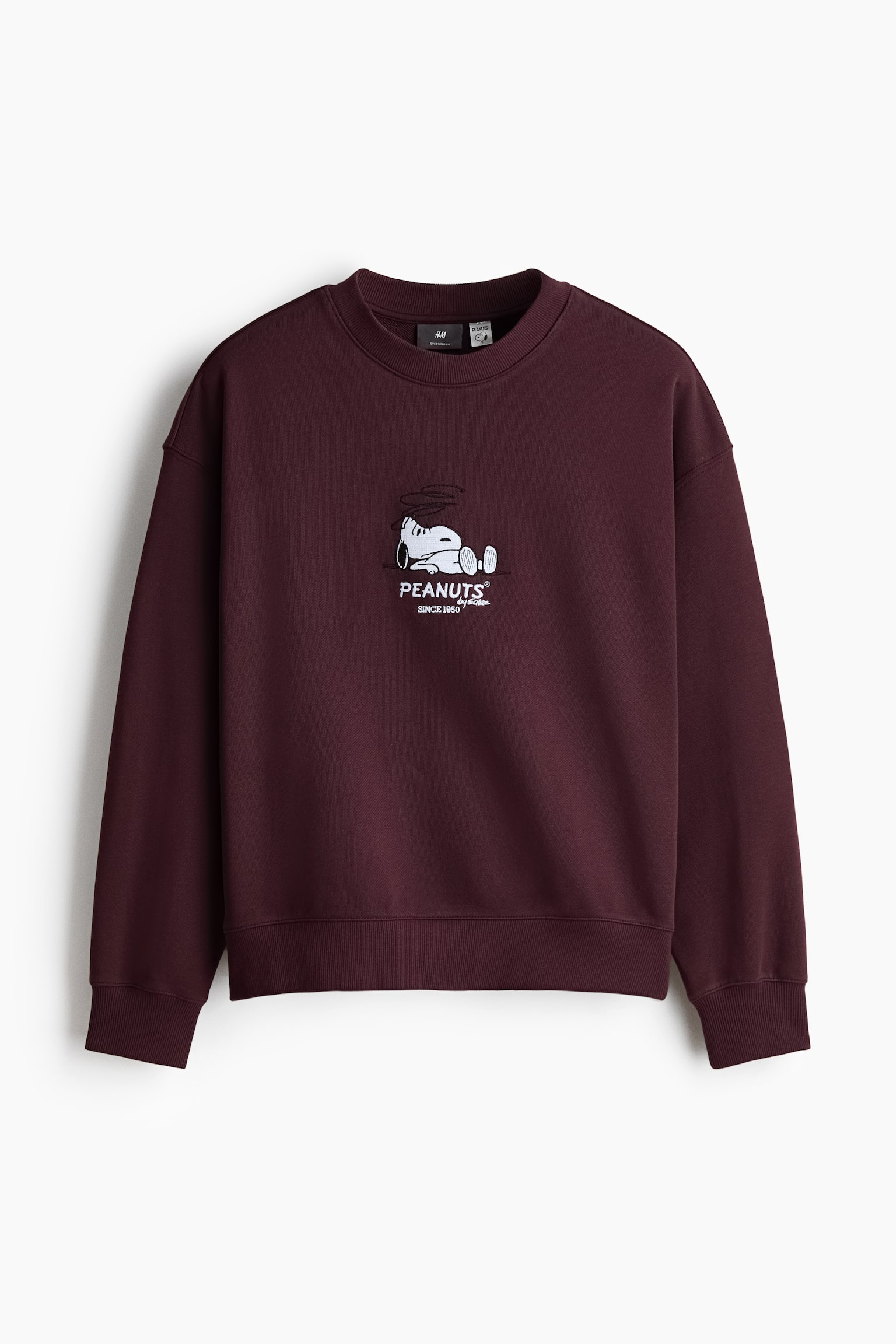 Oversized Fit Printed sweatshirt - Burgundy/Snoopy/Black/Motörhead/Black/Cypress Hill/Cream/The British Museum/Grey marl/Snoopy/Dark green/Snoopy/Light beige/Keith Haring/Dark green/Keith Haring/Black/MTV