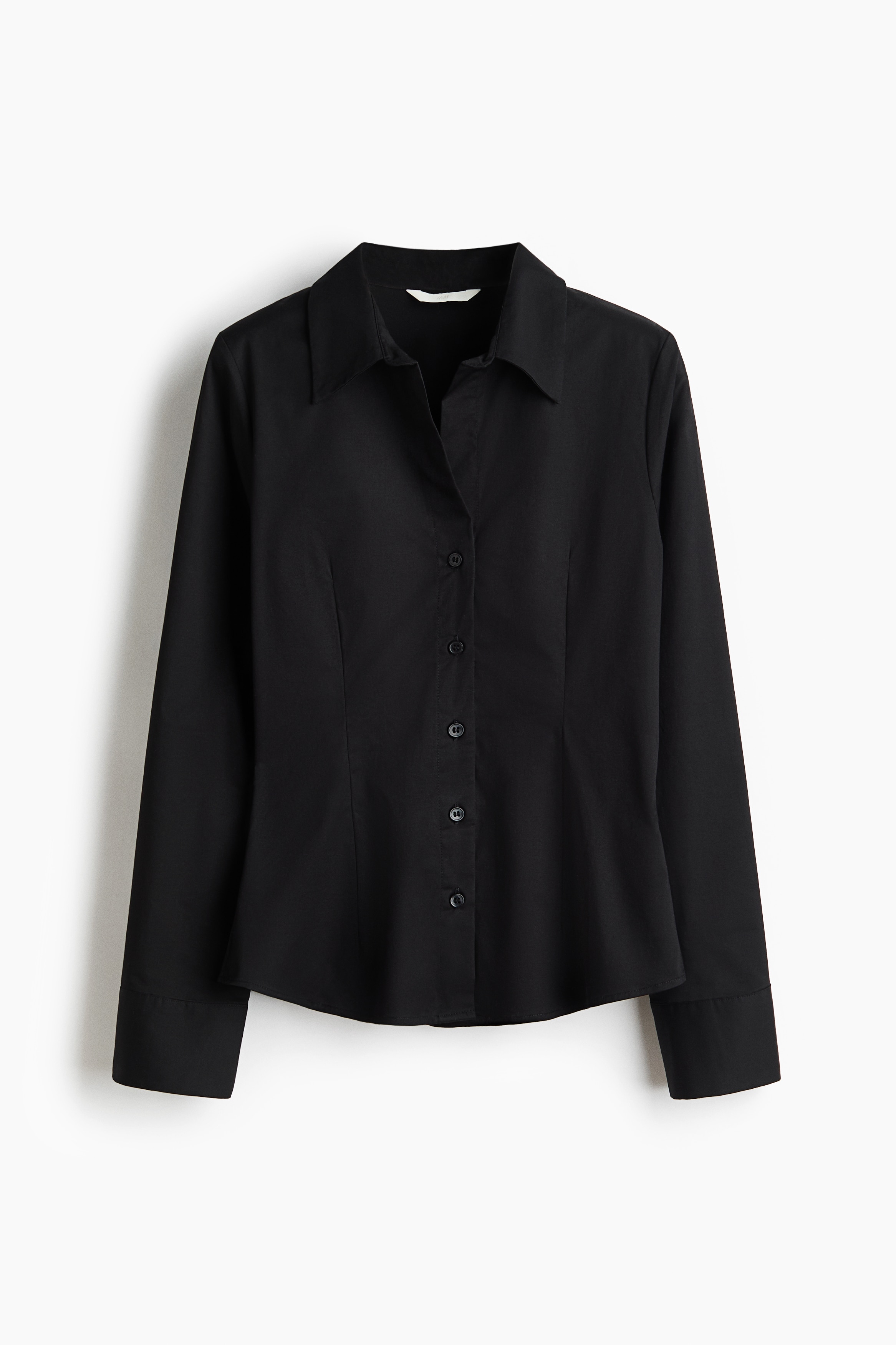 Camisa entallada - Negro/Azul oscuro/Rayas/Blanco