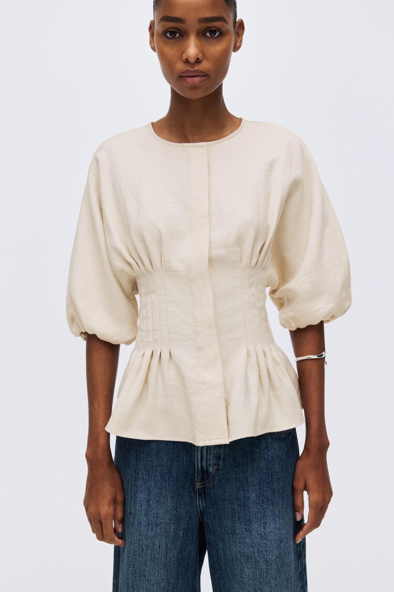 Tapered-Waist Blouse - image 3