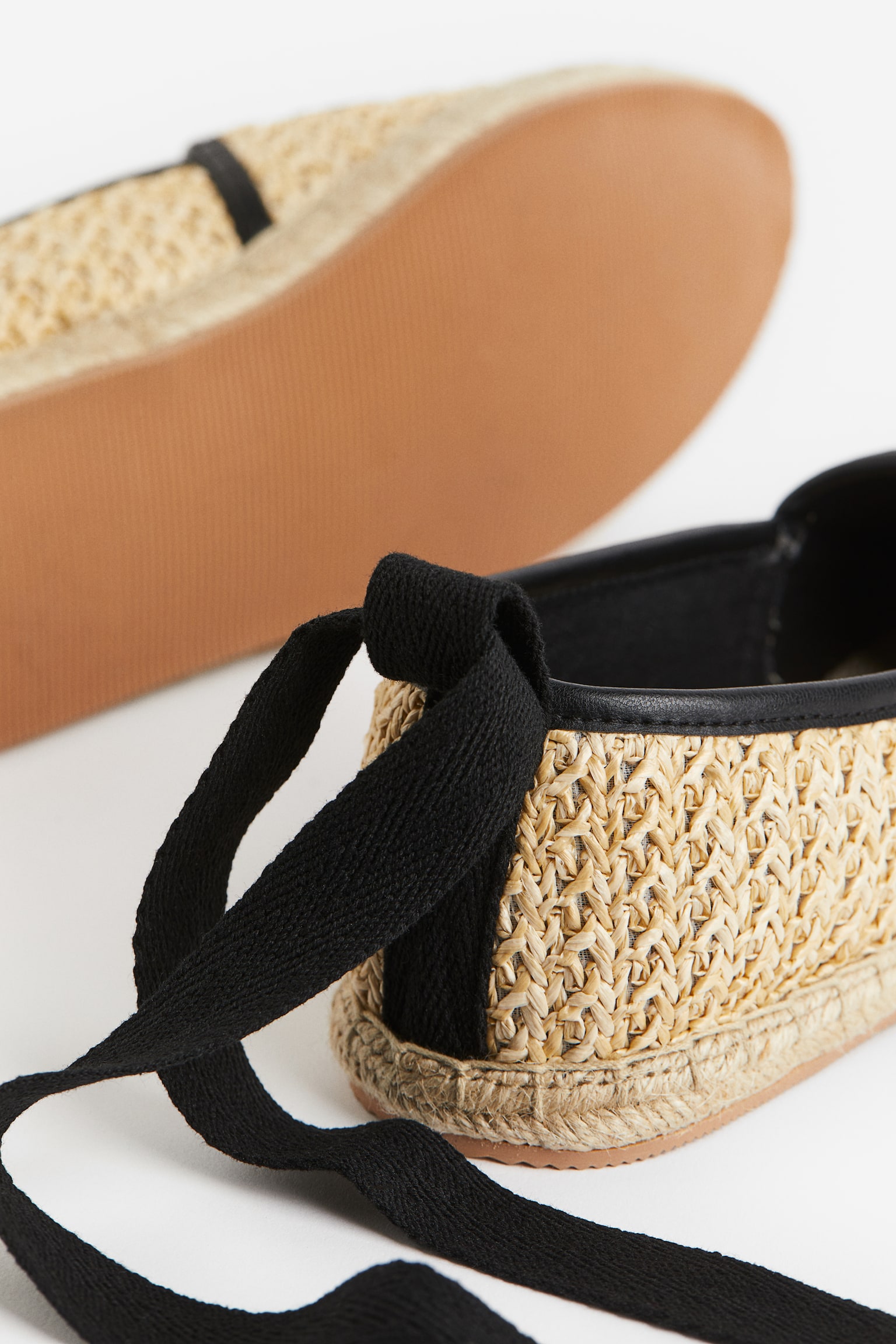 Embroidery-detail espadrilles - Beige/Paris - 4