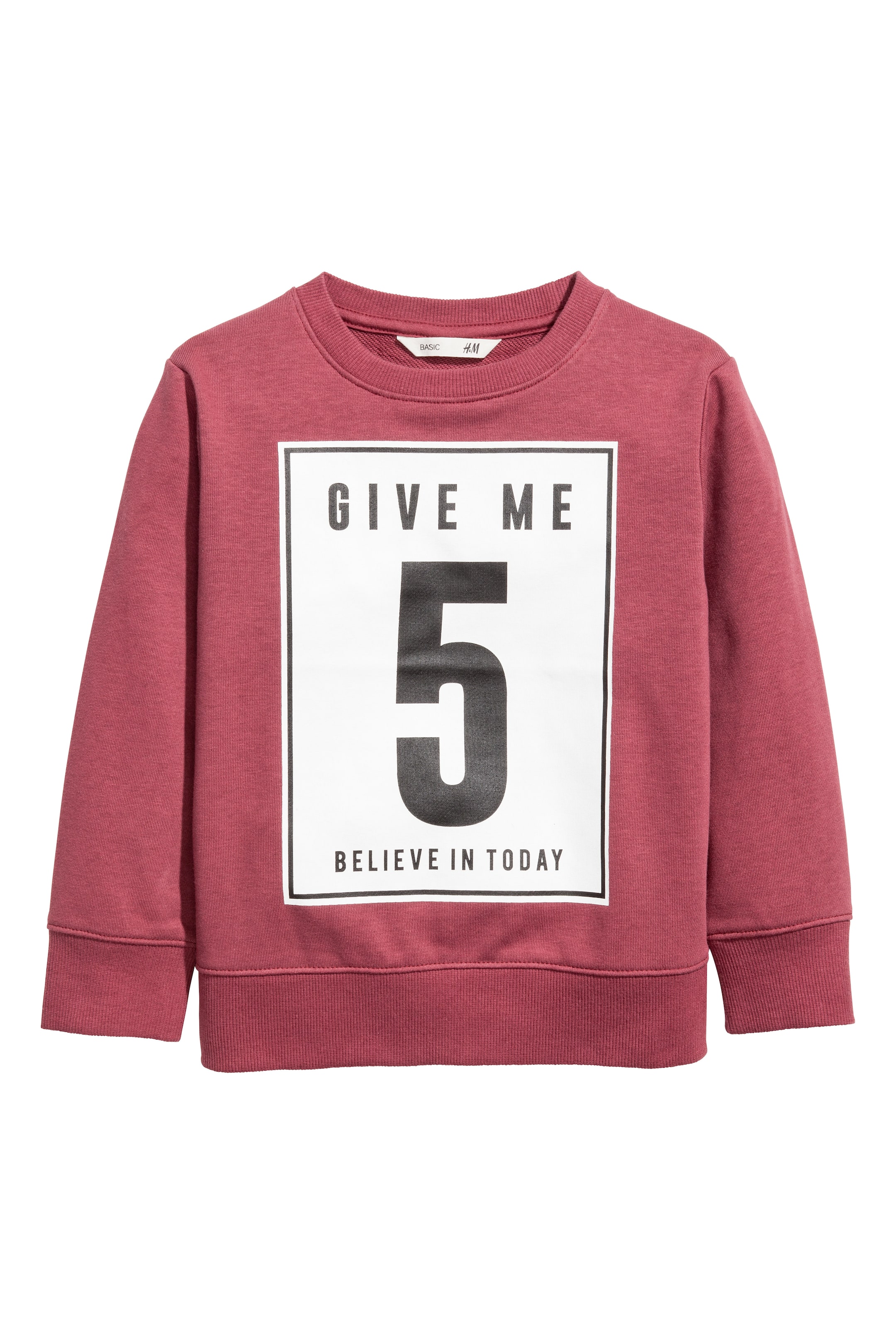 View larger image: Printed sweatshirt - Burgundy - Kids | H&M GB 1