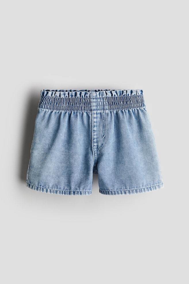 Girls' Denim Shorts, Ripped, Stretchy & Long