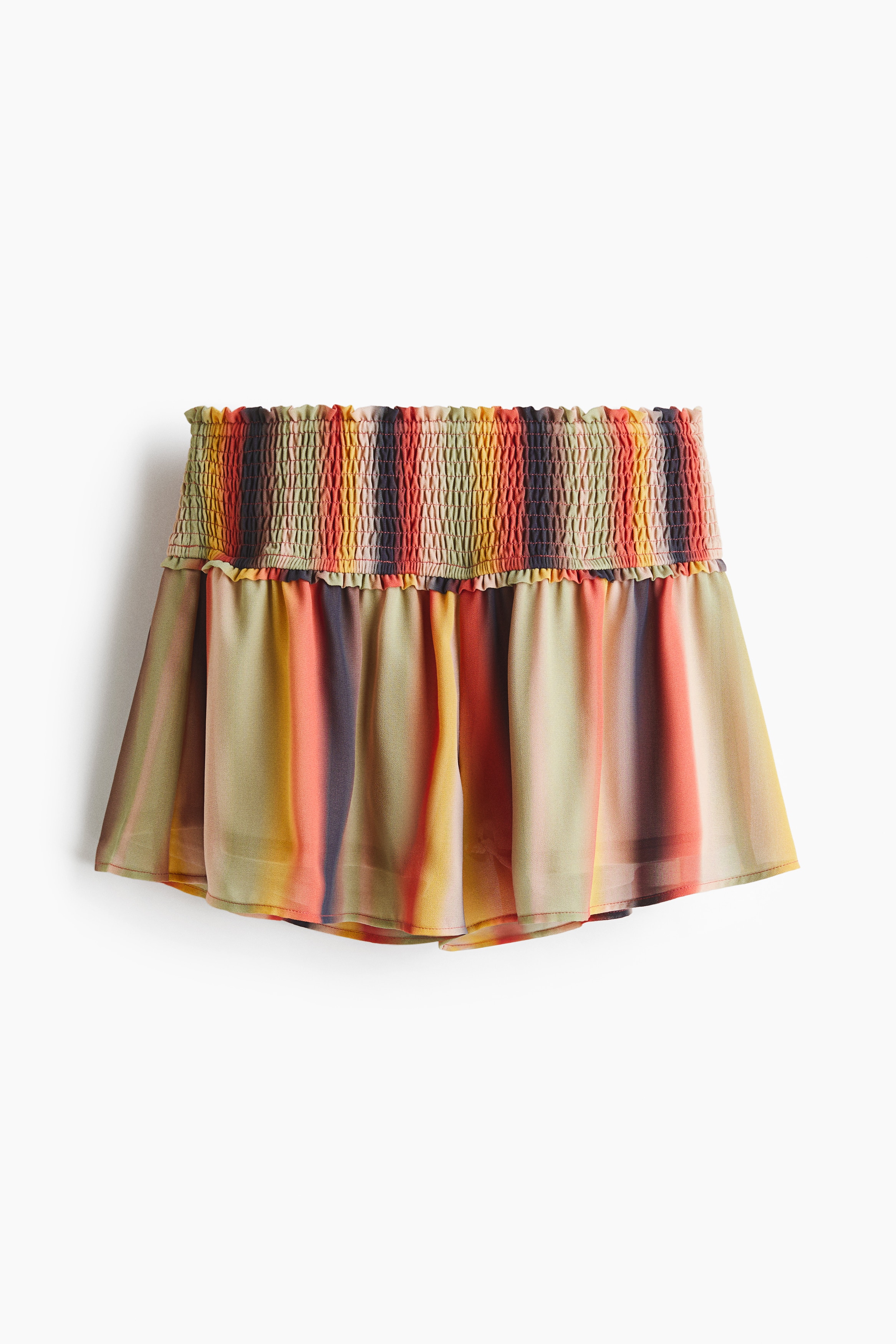 Minishorts con cintura nido de abeja