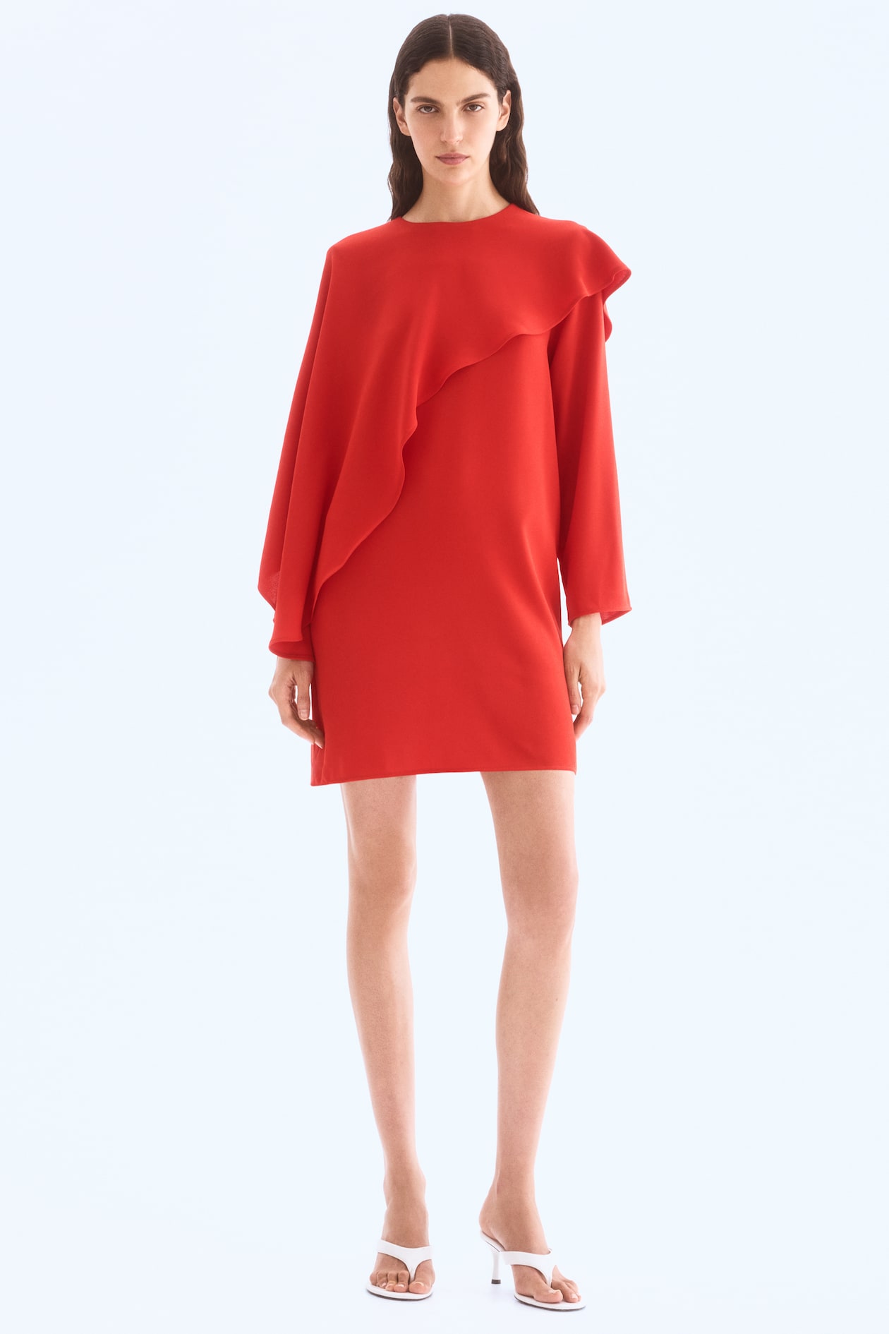 Cape-Detail Dress - image 2