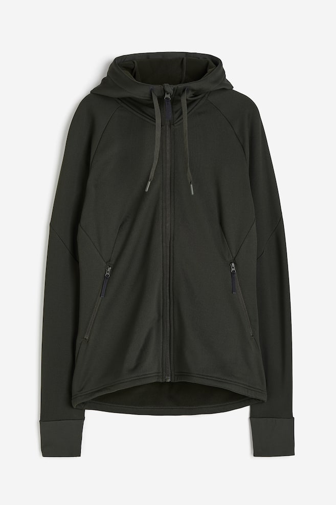 Mid layer jacket - Dark green/Black/Light beige - 2