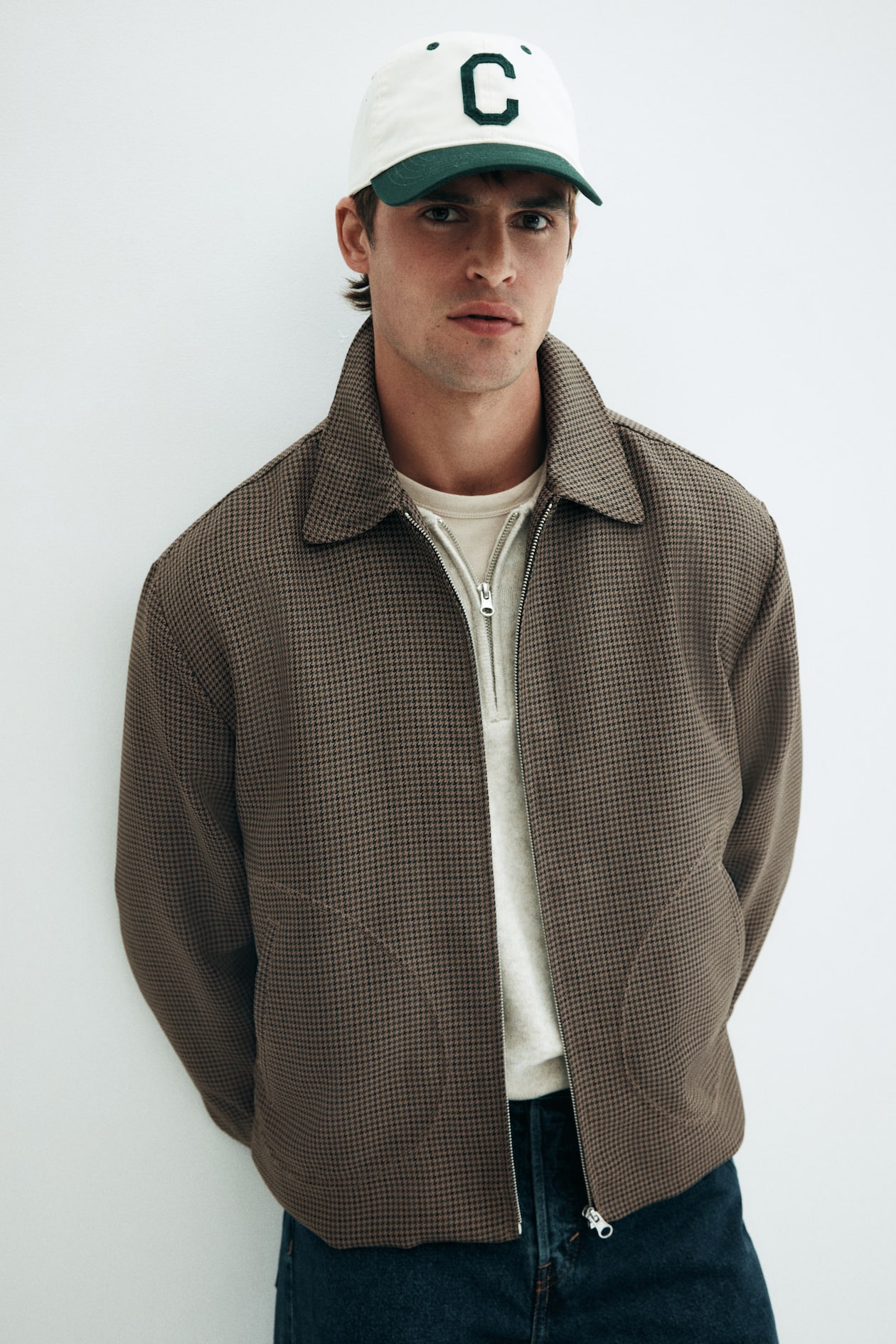 Men H&m Hm Shacket Beige Shacket