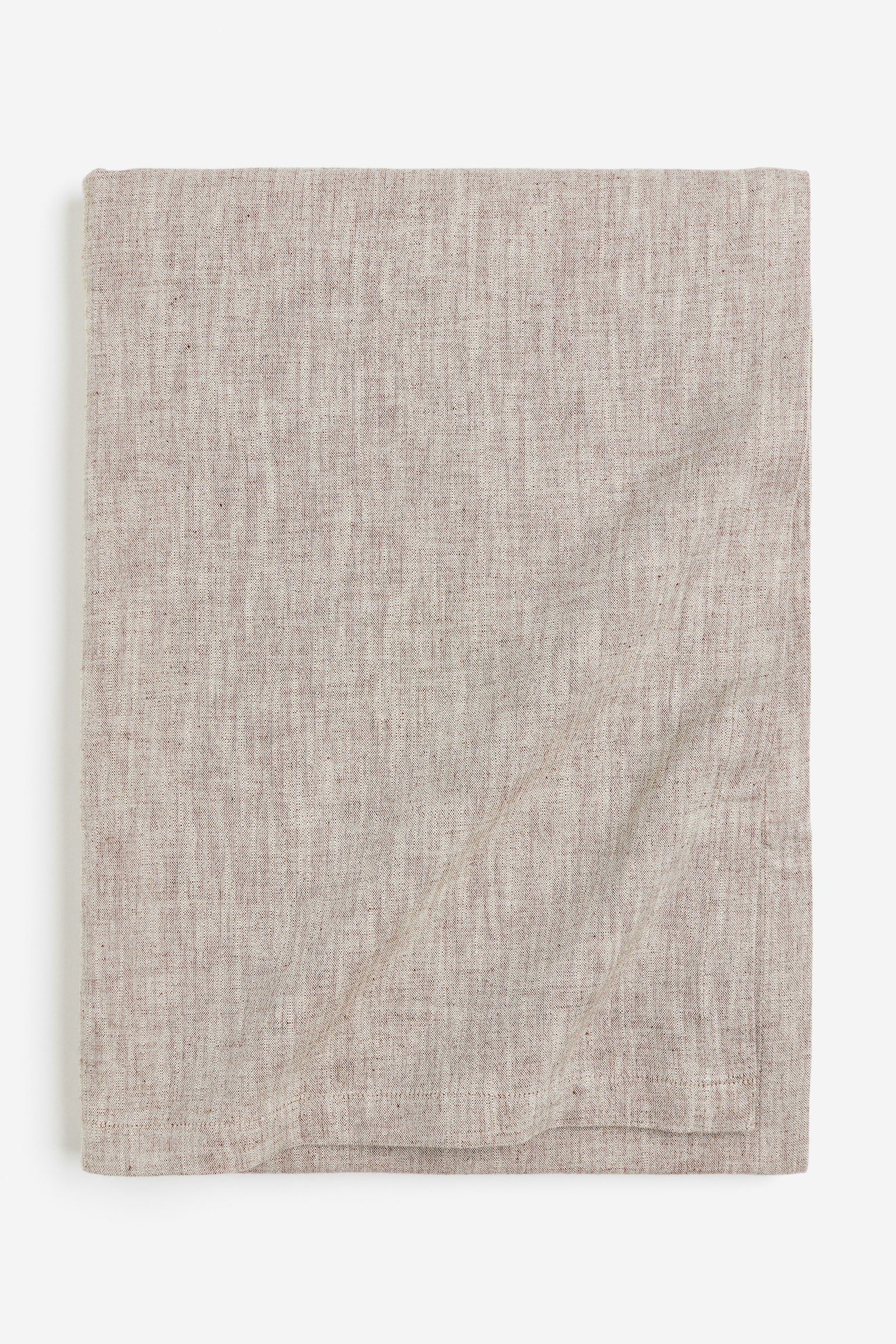 Cotton-blend tablecloth - Beige marl/Light beige/Grey marl - 1