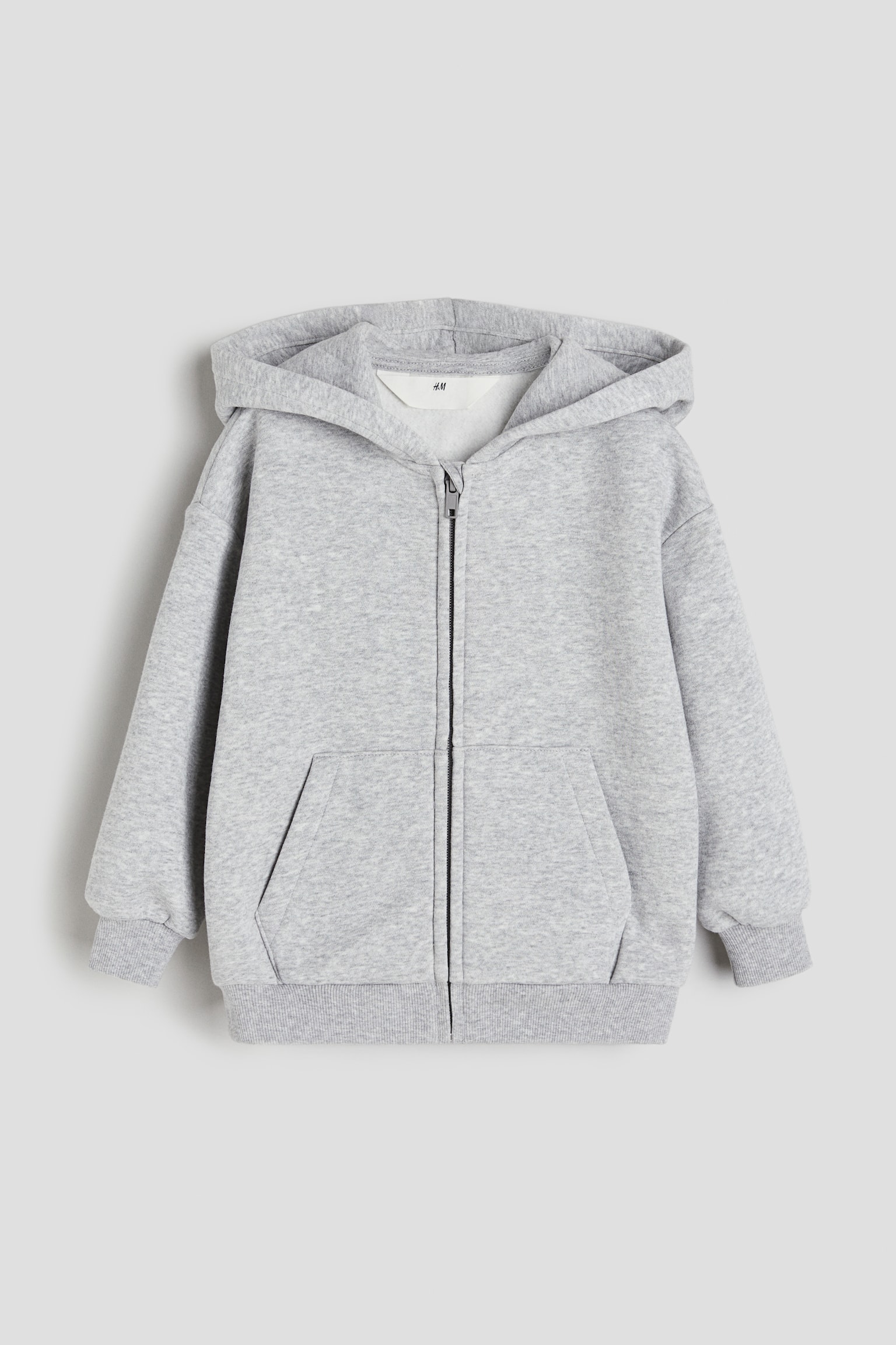 Zip-through hoodie - Light grey marl/Black/Dark turquoise/Light red/Navy blue/Light blue/Dark green/Block-coloured - 1