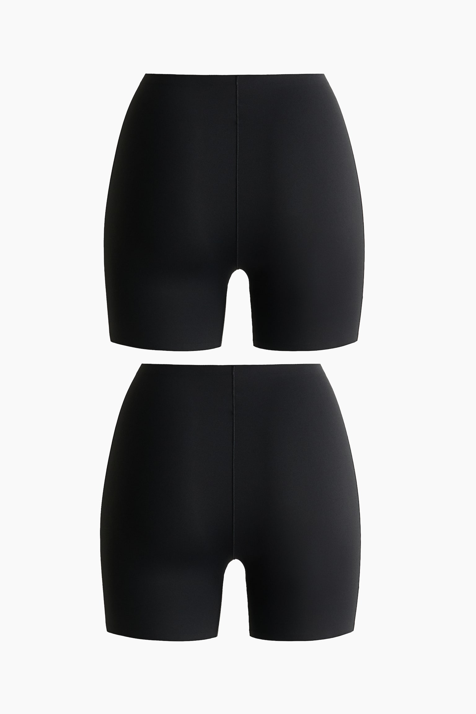 2-pack biker shorts - Black/Light beige/Dark beige - 2