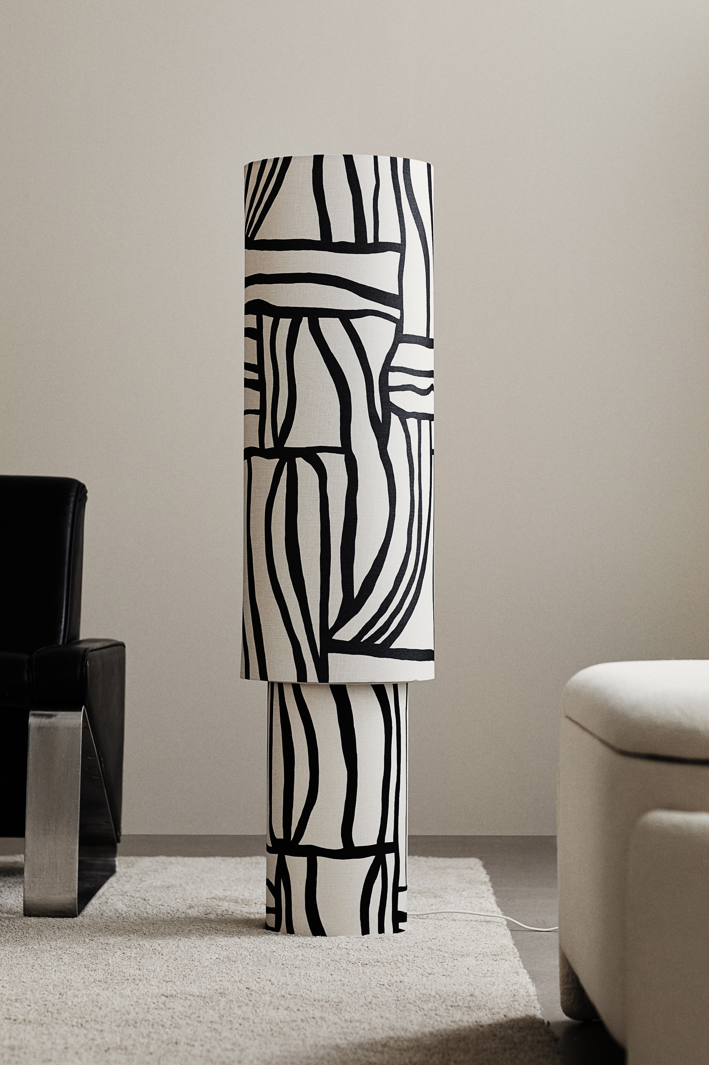 Mönstrad golvlampa - Vit/Mönstrad/Grön/Mönstrad