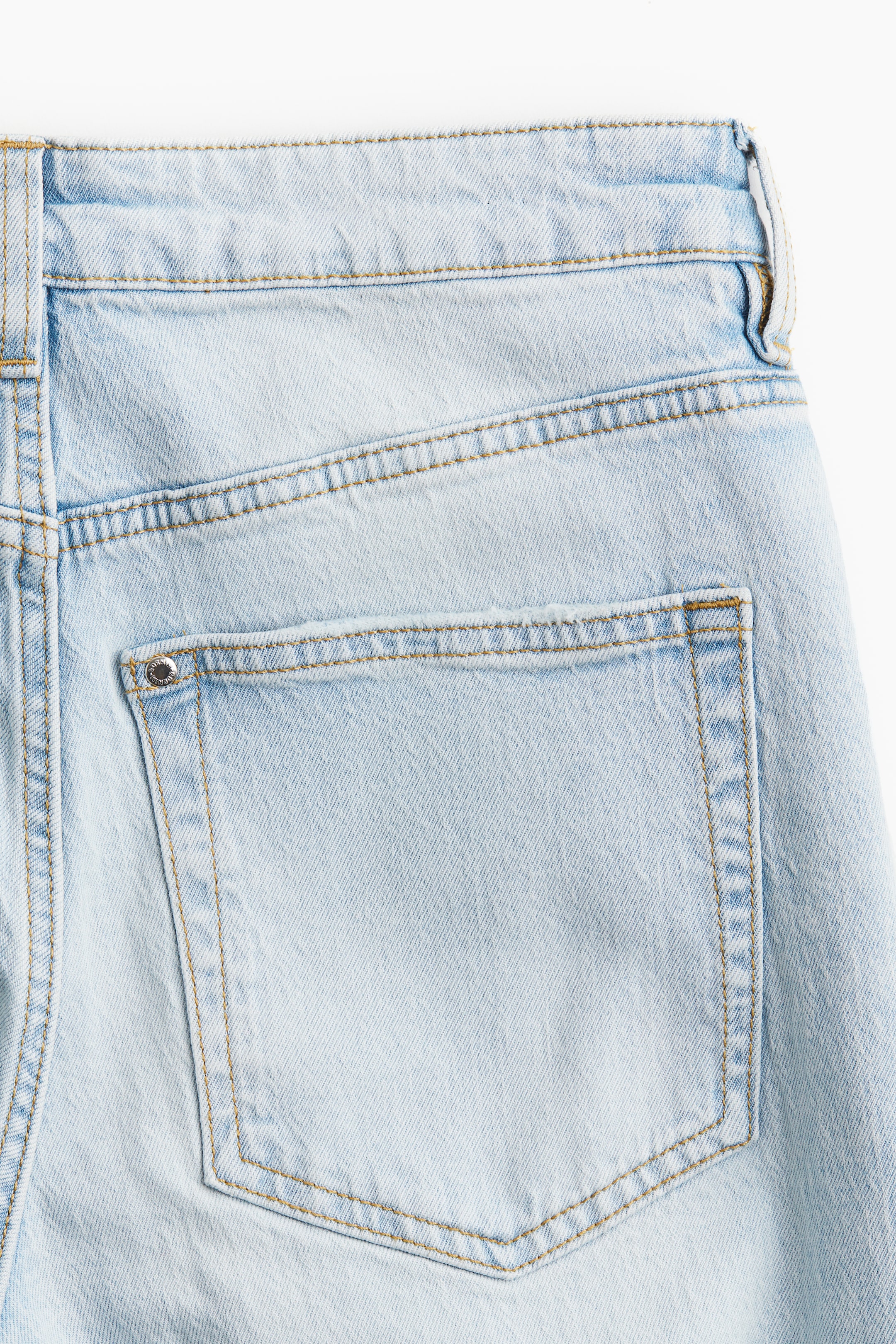 Wide High Cropped Jeans - Pale denim blue - Ladies | H&M GB 6