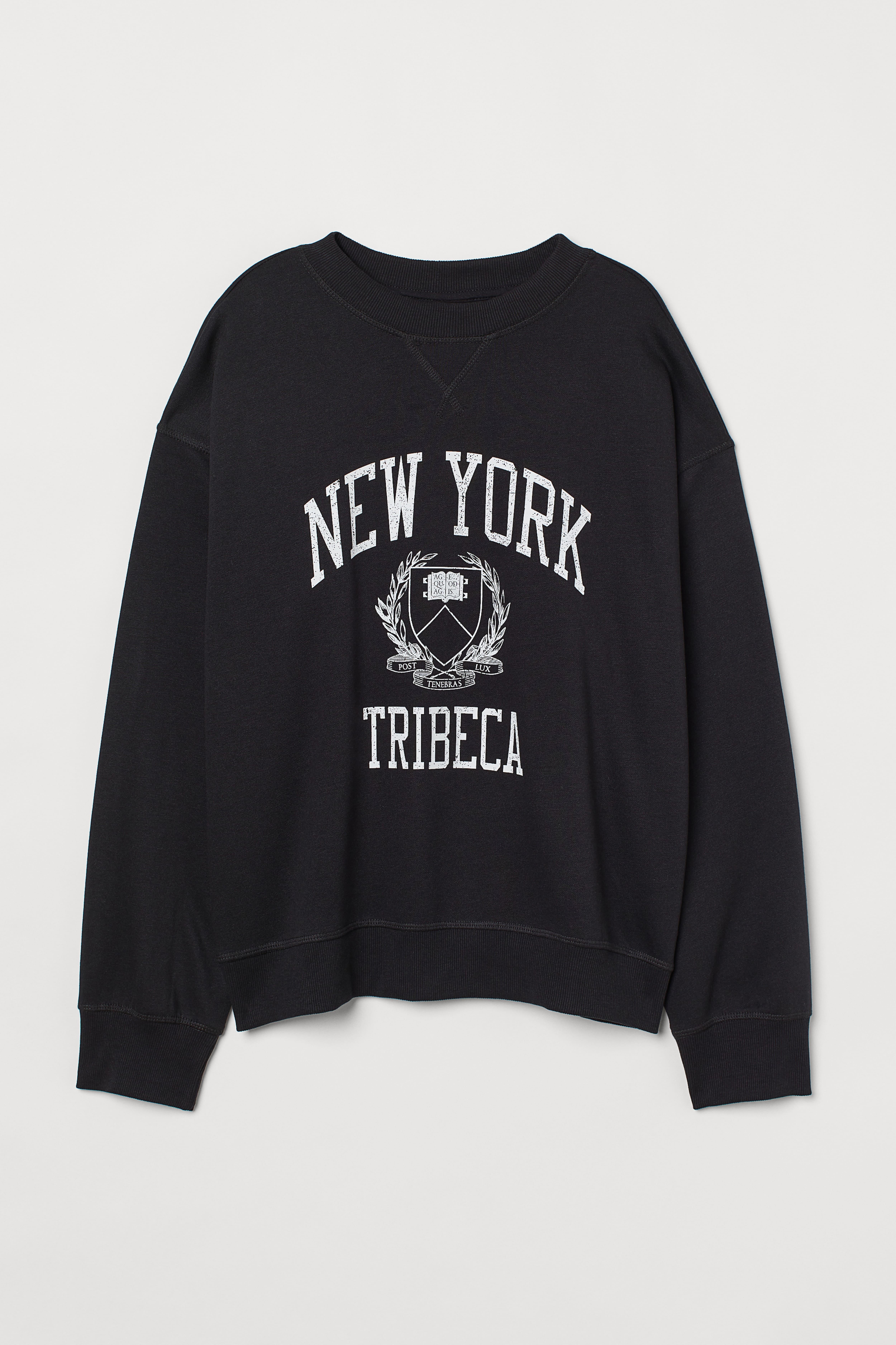 Sweatshirt Black New York Ladies H M US