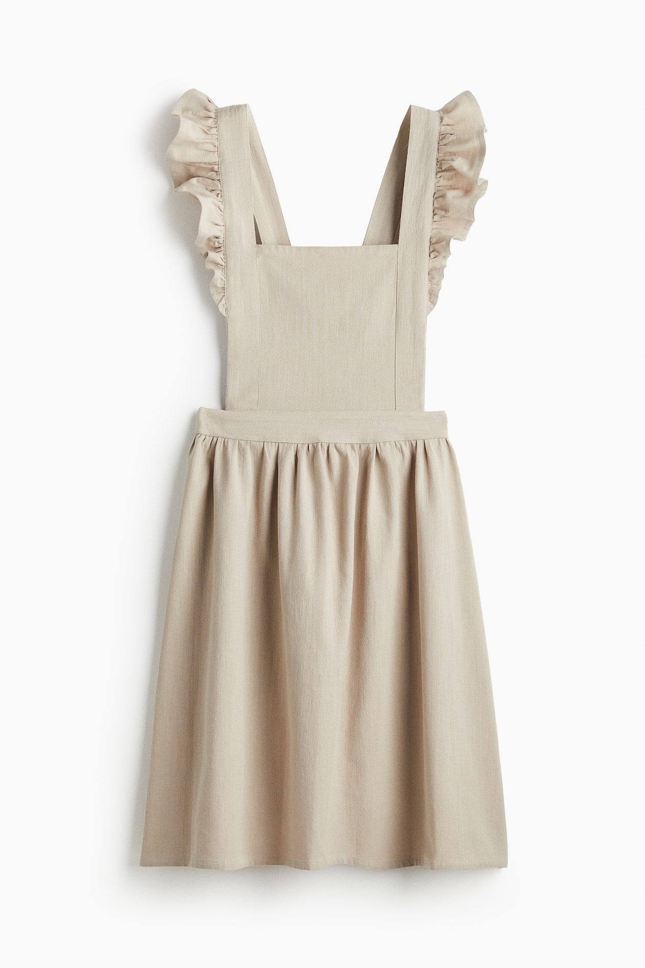Ruffle-trimmed Apron - Light taupe - Home All | H&M US