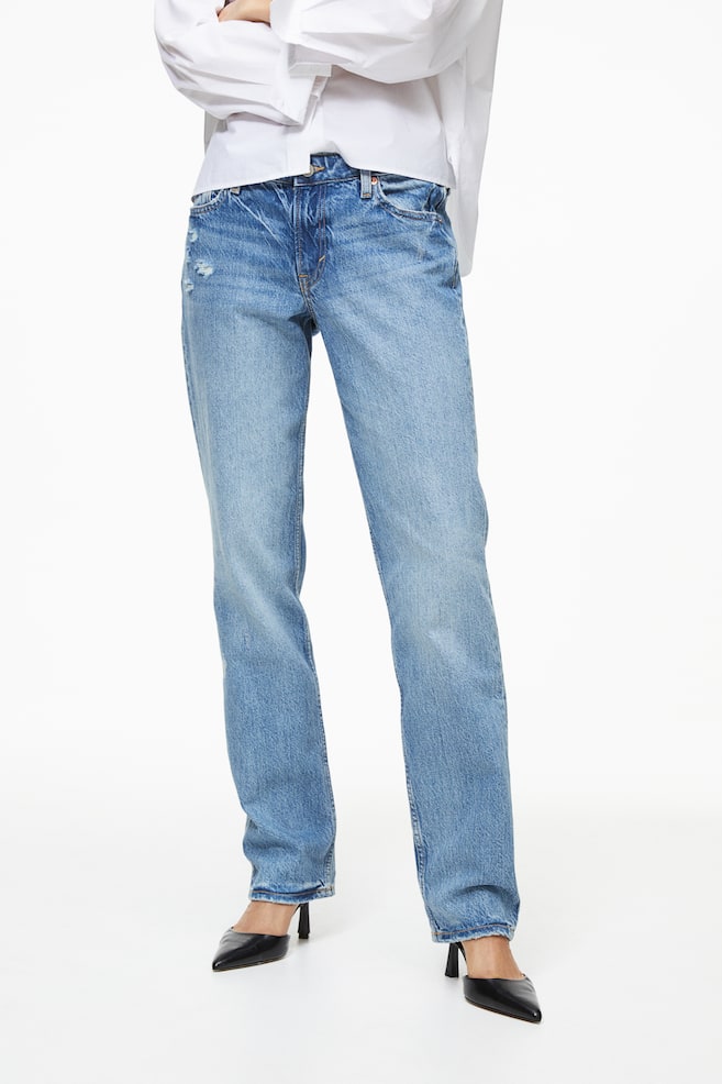 Straight Low Jeans - Helles Denimblau/Denimblau/Helles Denimblau/Schwarz/Grau - 4