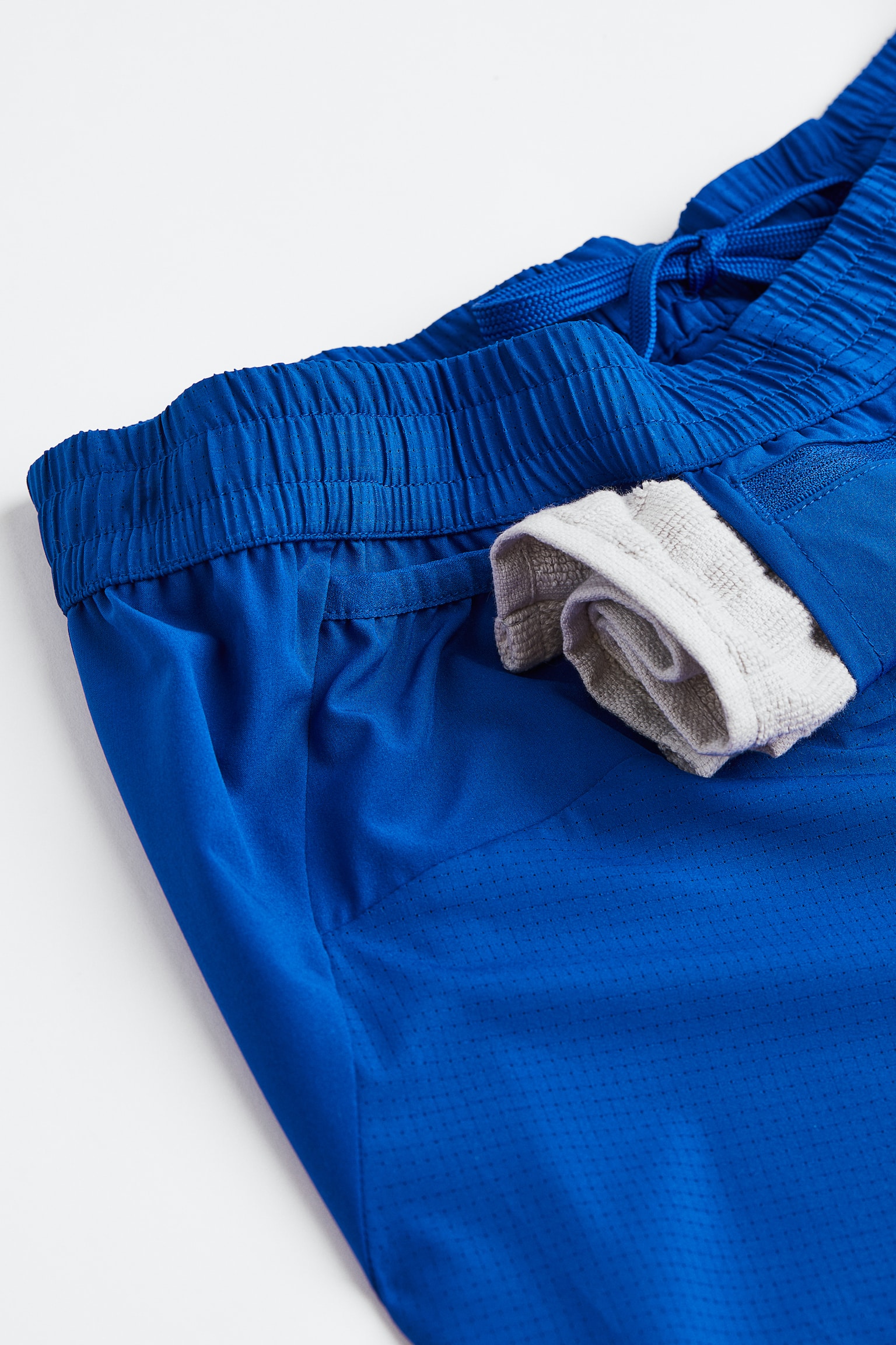 Short running shorts in DryMove™ - Bright blue/Black - 3