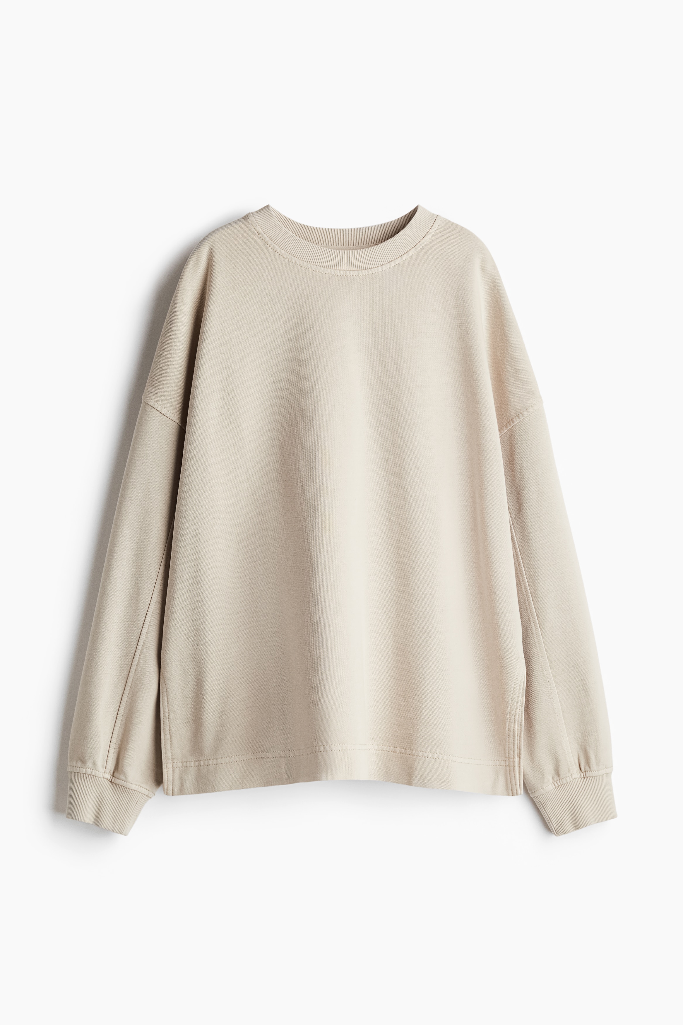 Haut H&M Beige – 100% Coton – Taille S – Fabriqué Au Bangladesh – Occasion
