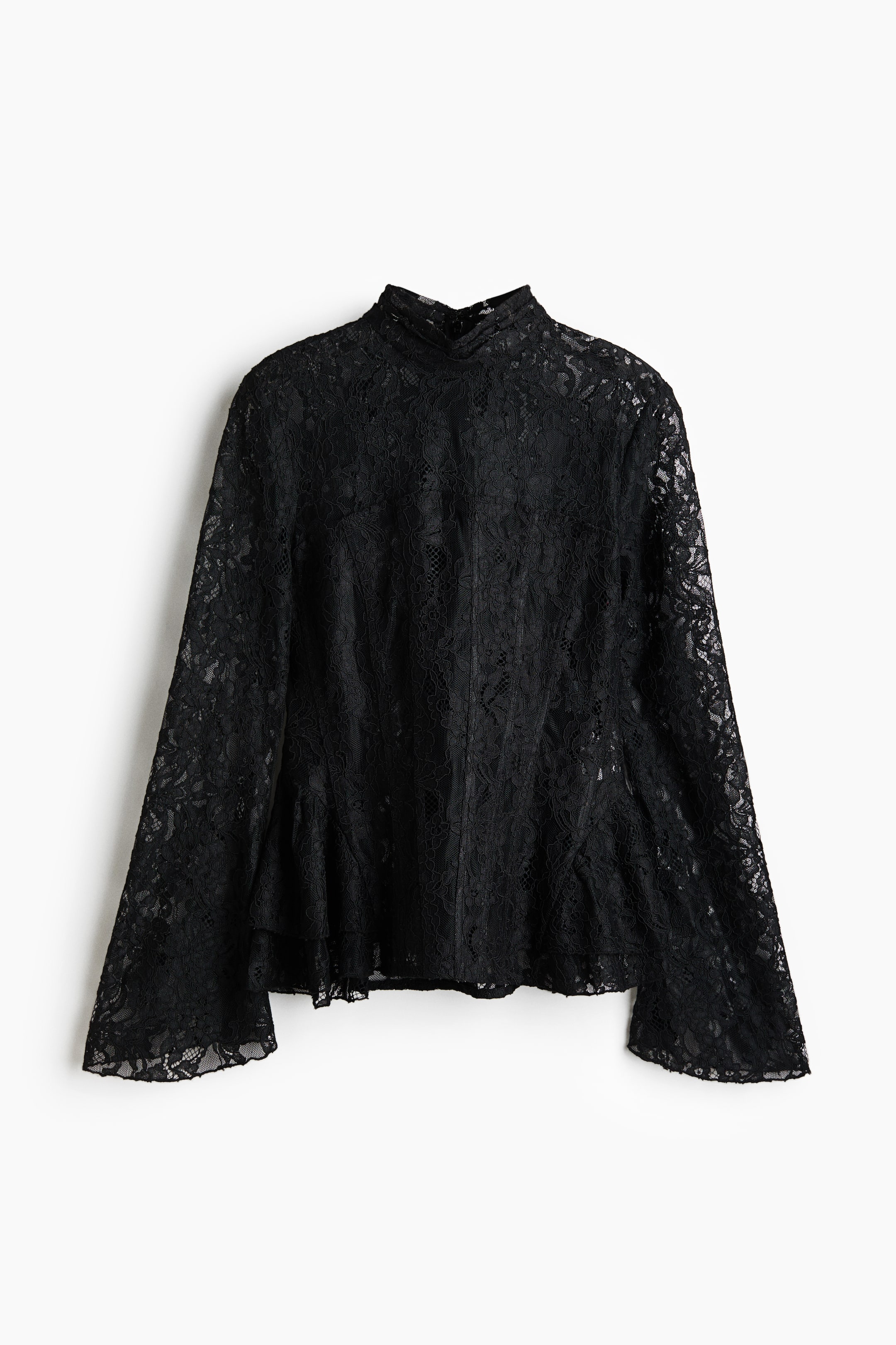 Lace Peplum Top