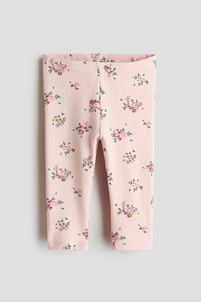 Brushed-Inside Leggings - Light pink/floral/Light purple/floral/Cream/hearts/Cream/cherries/Light green/cherries - 1
