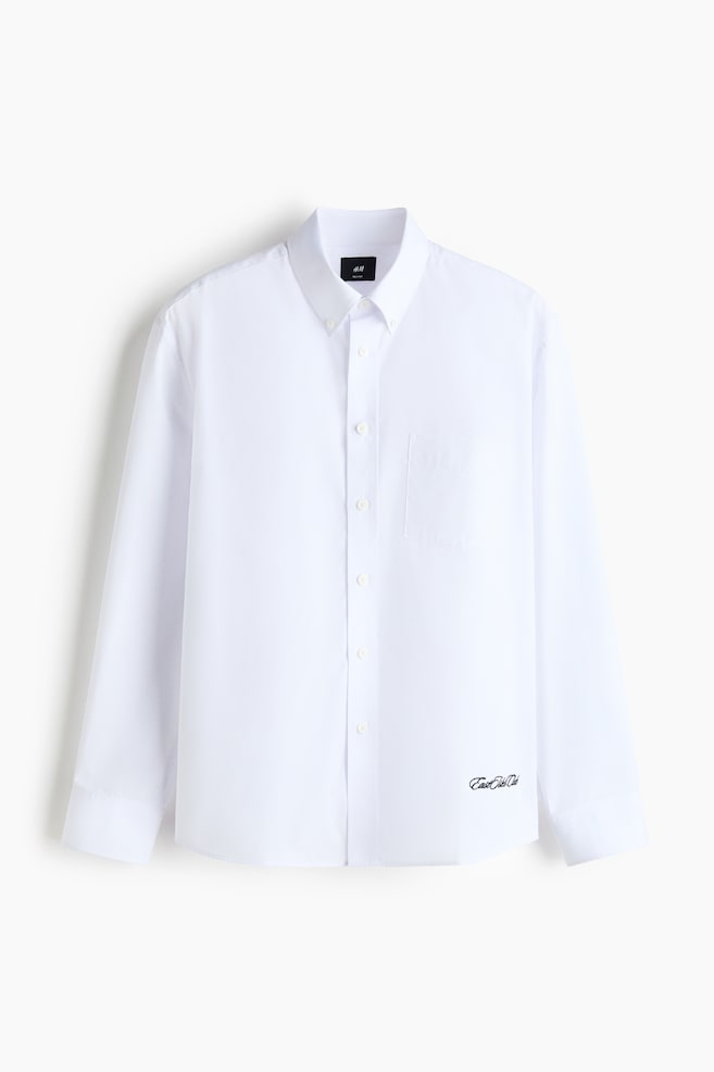 Relaxed-Fit Shirt - White/East Isles Club - 1