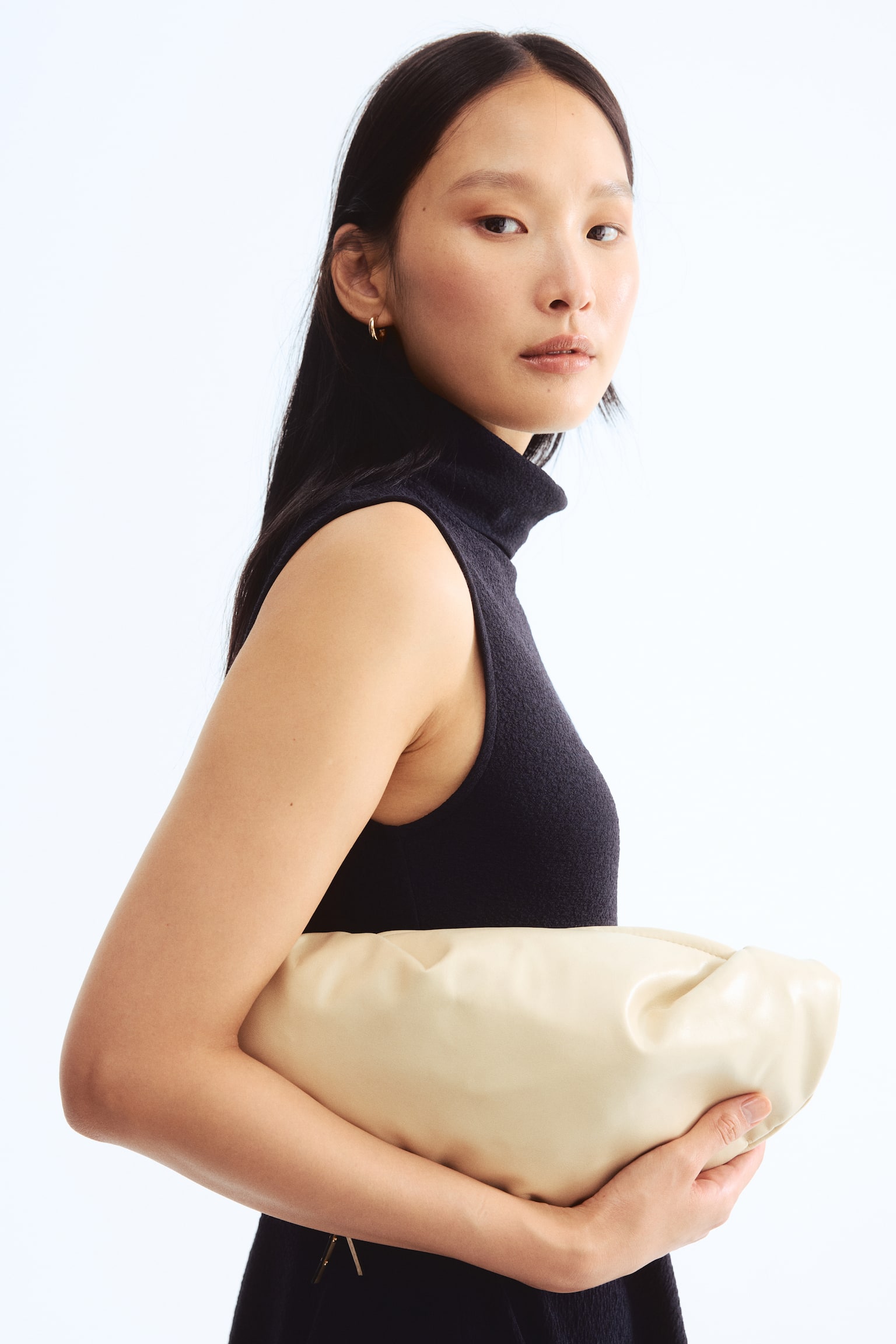 Váy cổ rùa - Màu xanh tím than/Màu kem - 6