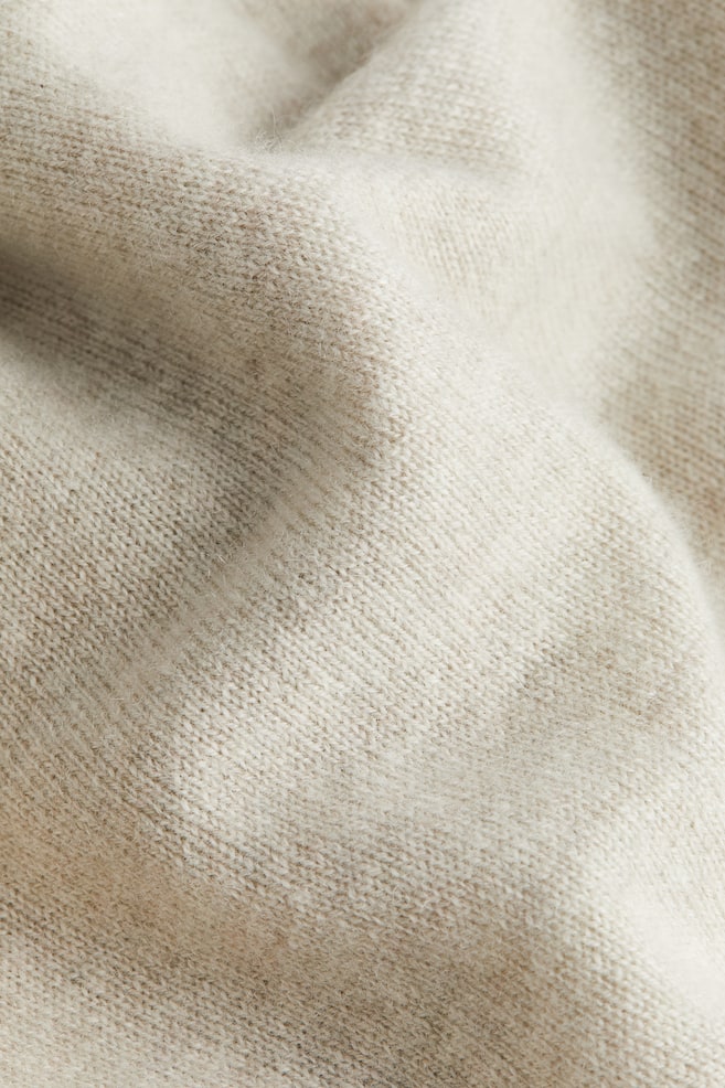 Pullover in cashmere sottile - Beige chiaro mélange/Talpa scuro/Grigio scuro/Blu - 6