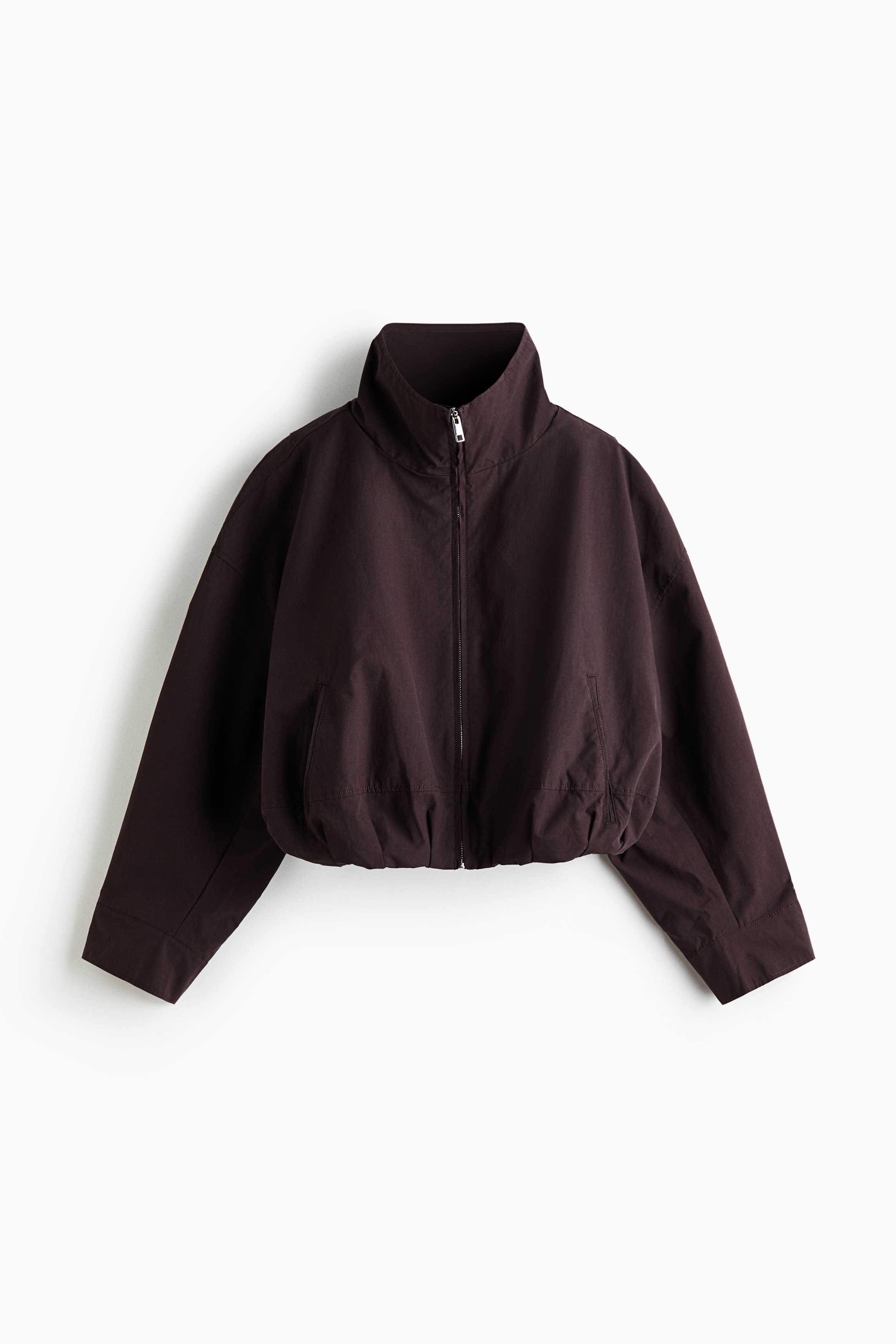 Oversized bubble-hem jacketModel