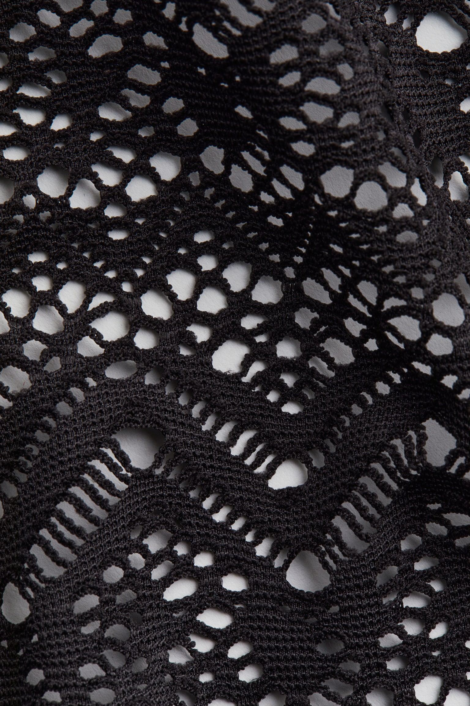 Robe de plage façon crochet - Noir - 2