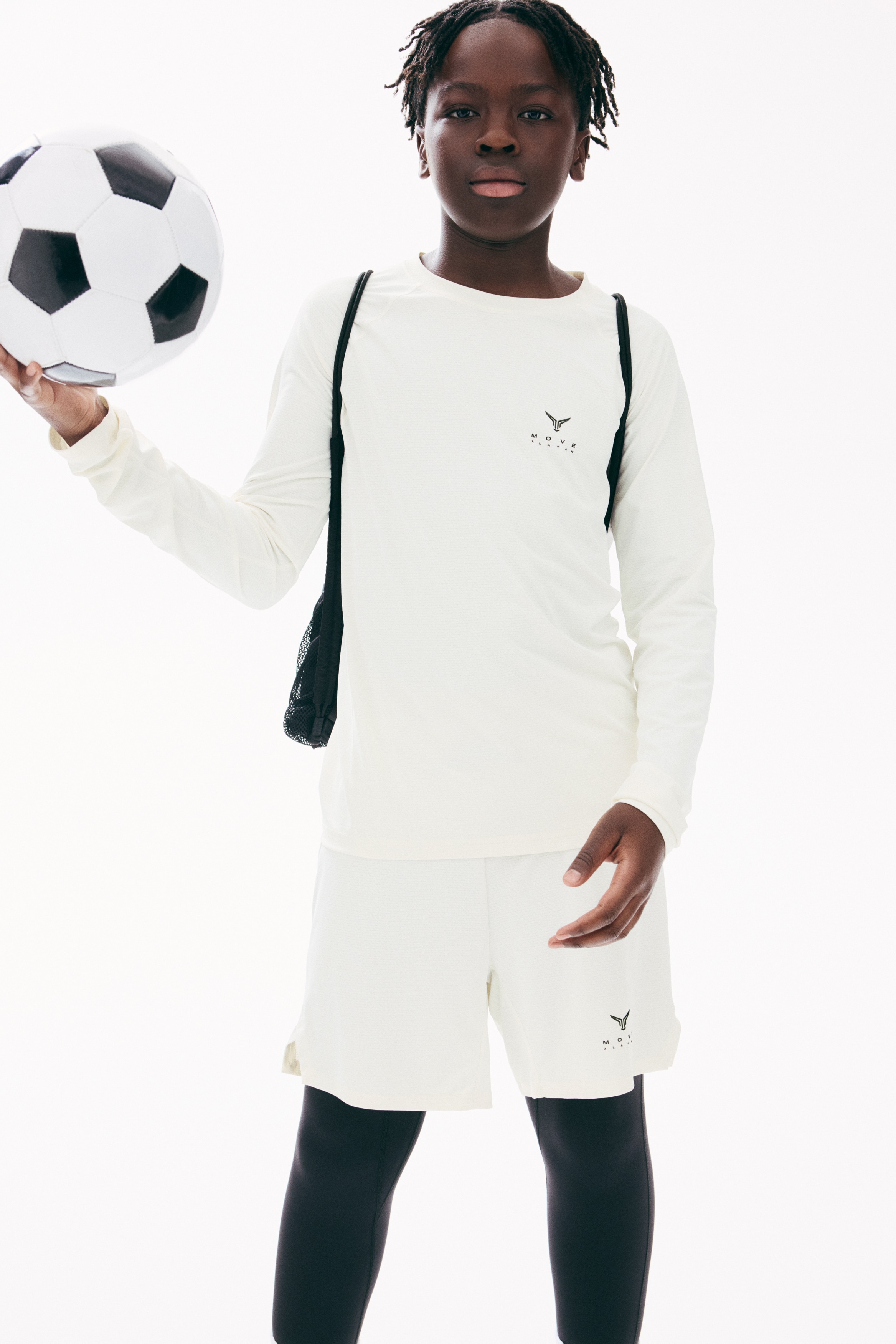 H&M Move - Kermanvaalea/Musta Treenipusero DryMove - Size: 134/140 (8-10Y)