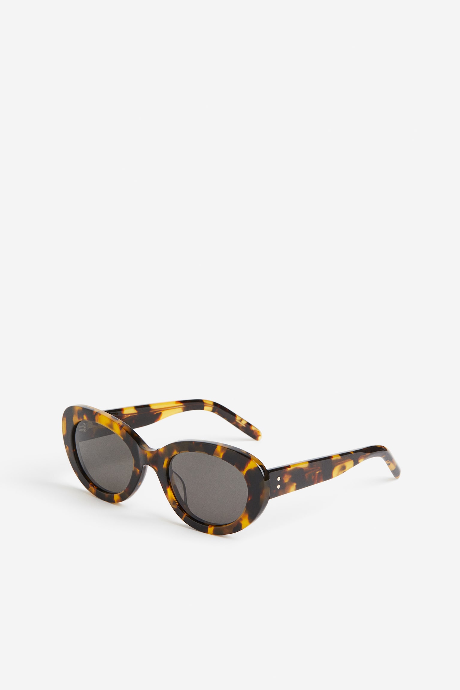 Oval sunglasses - Brown/Tortoiseshell-patterned - 1