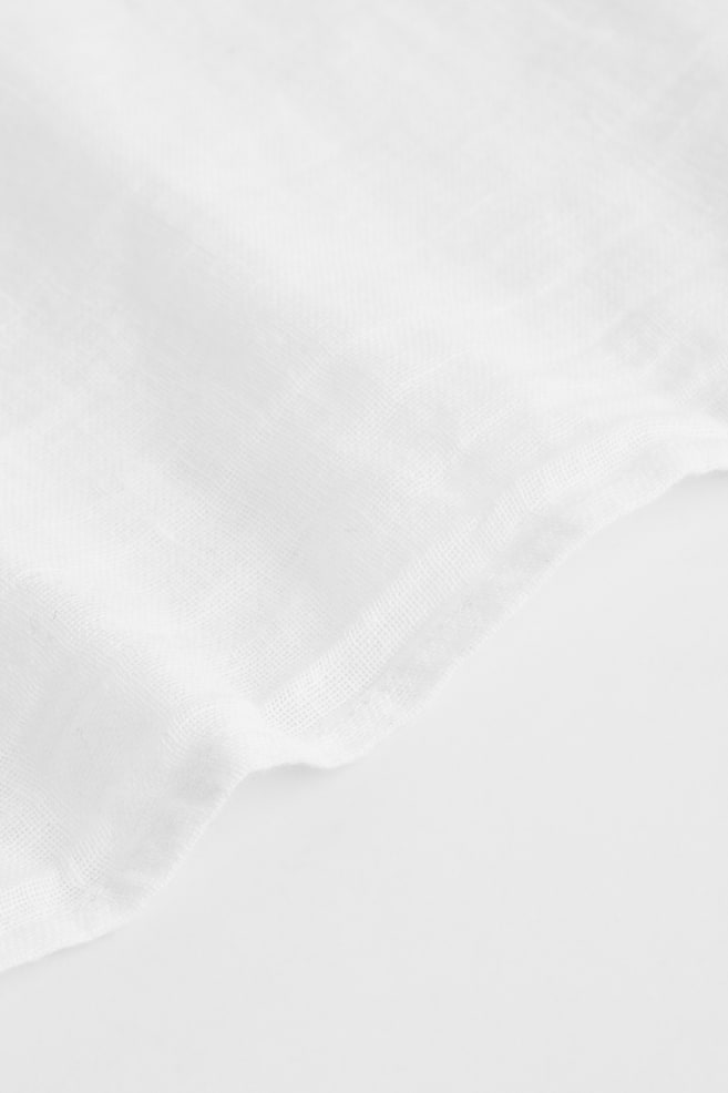 Large rideau multibande - Blanc/Beige clair/Grège clair - 7