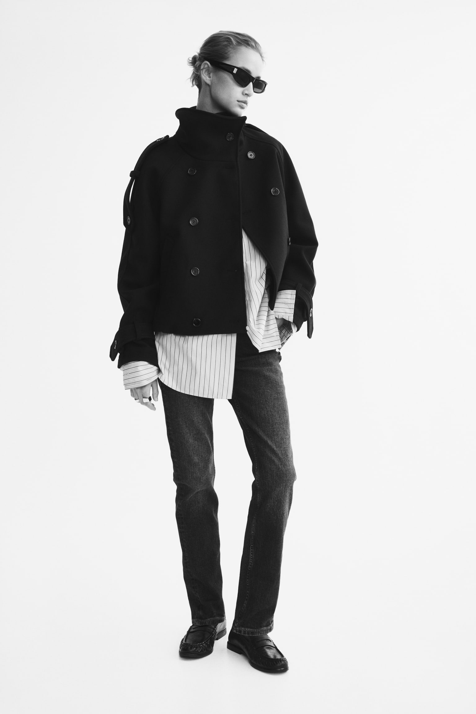 Женские джинсы H&M Skinny Regular-Waist, цвет: Тёмный джинсовый синий — фото 3