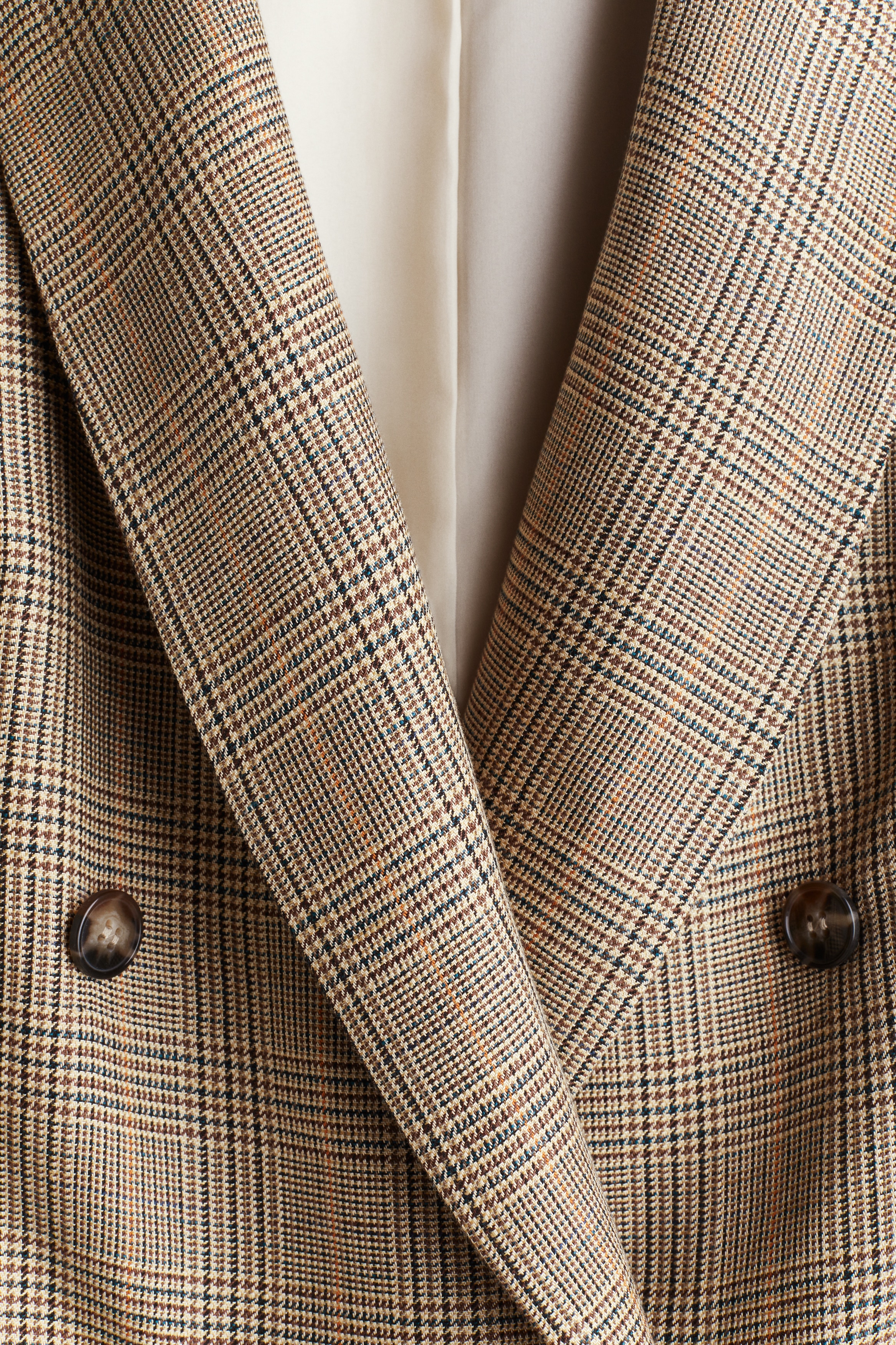 Linen-blend blazer
