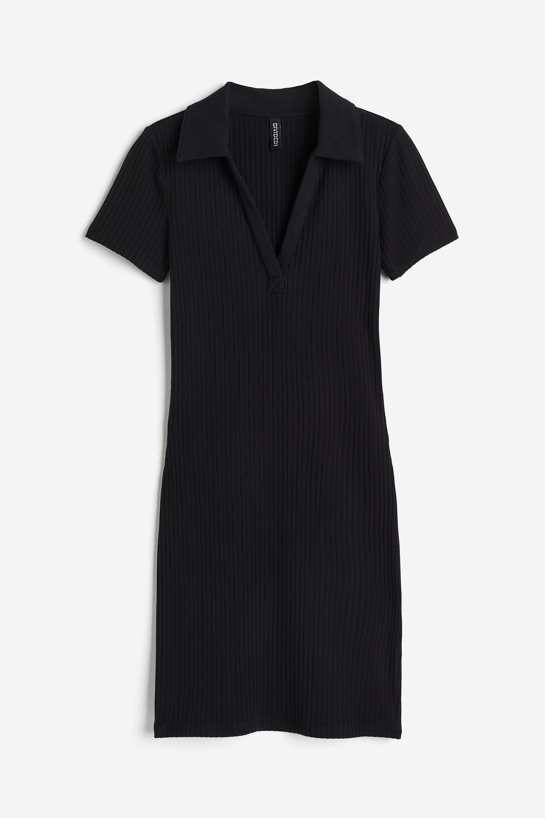 Women's Black Collared bodycon dress | H&M