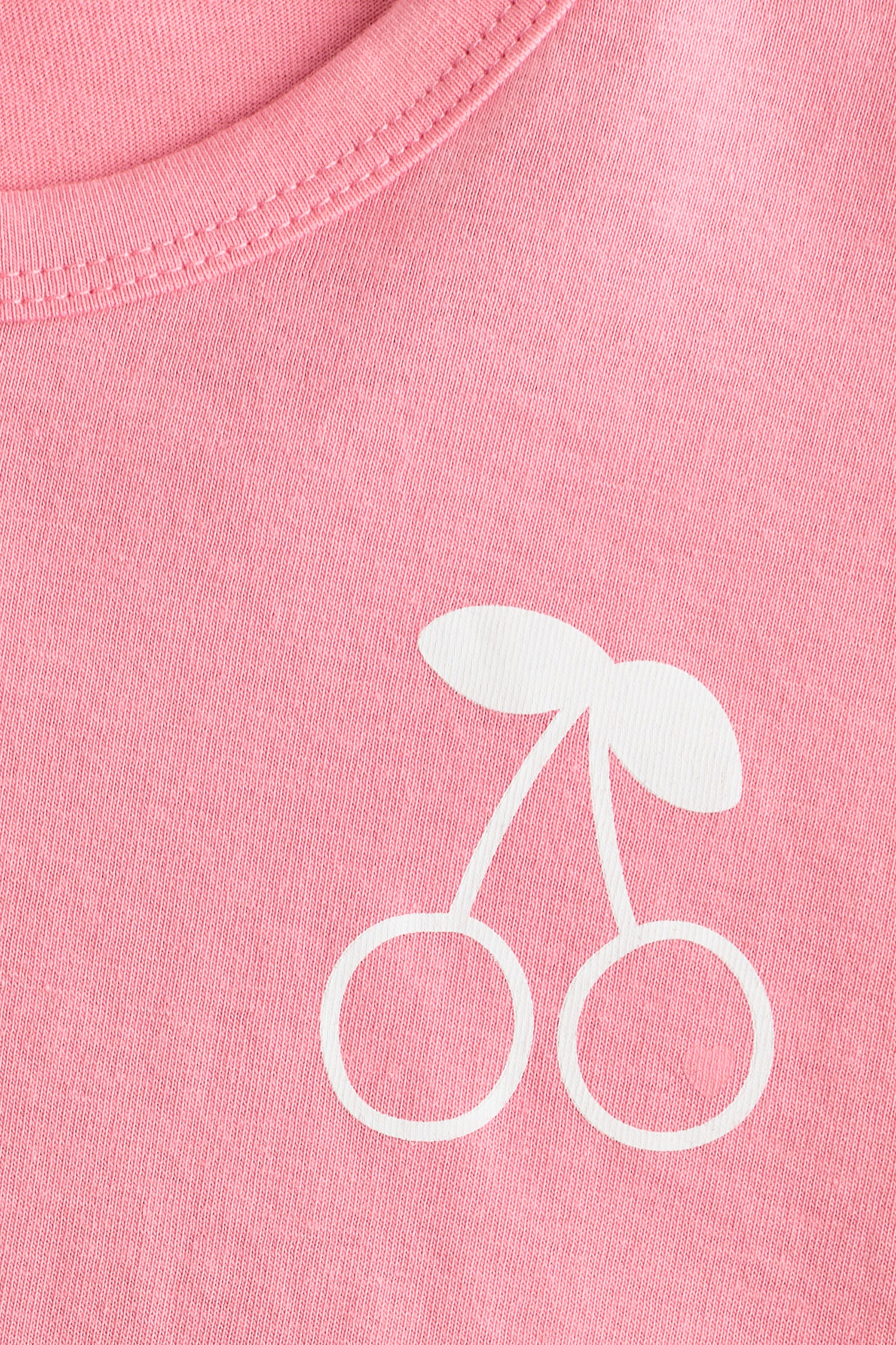 Áo thun cotton in hình - Màu hồng/Quả anh đào/Màu xanh dương nhạt/Paris - 2