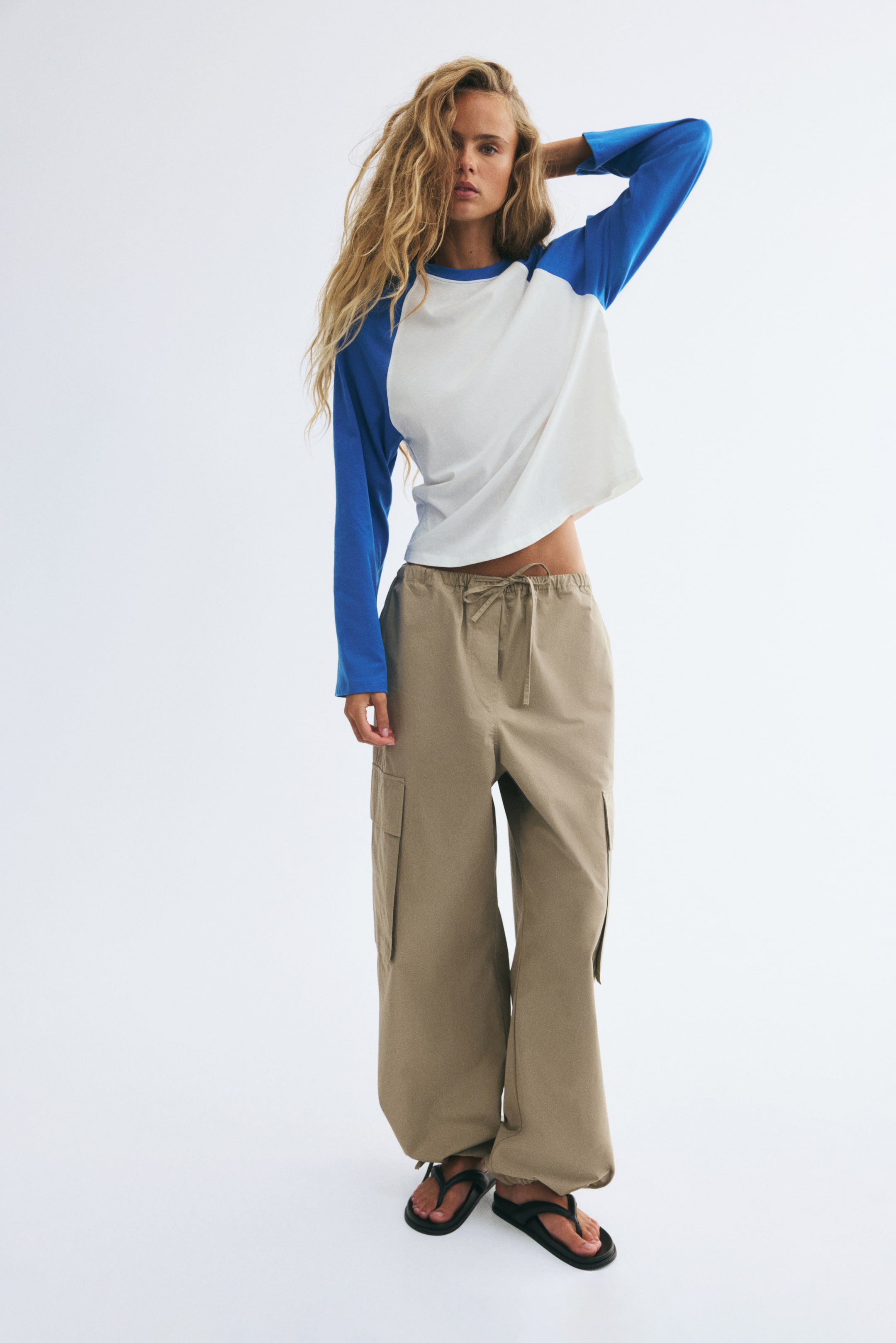 Raglan-Sleeved Cotton Top