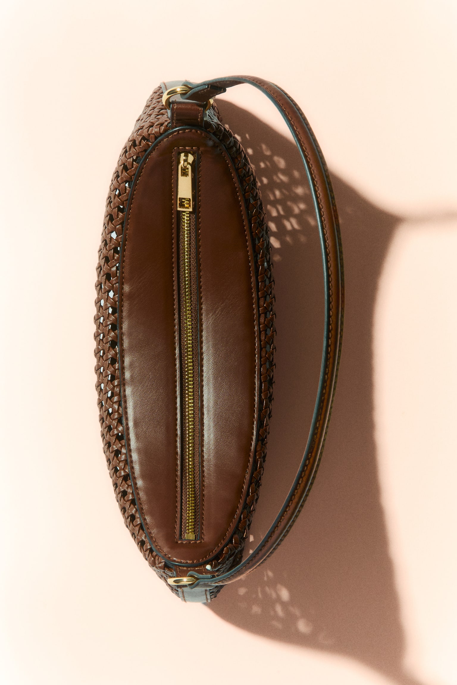 Shoulder bag - Dark brown/White - 1