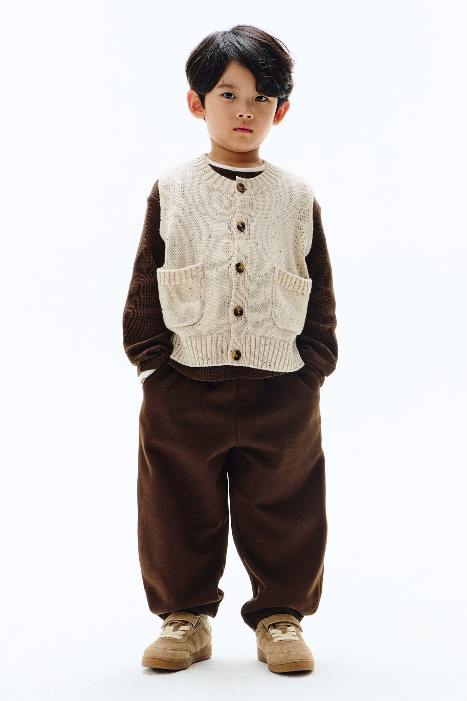 ニットベスト - ライトベージュ - 3