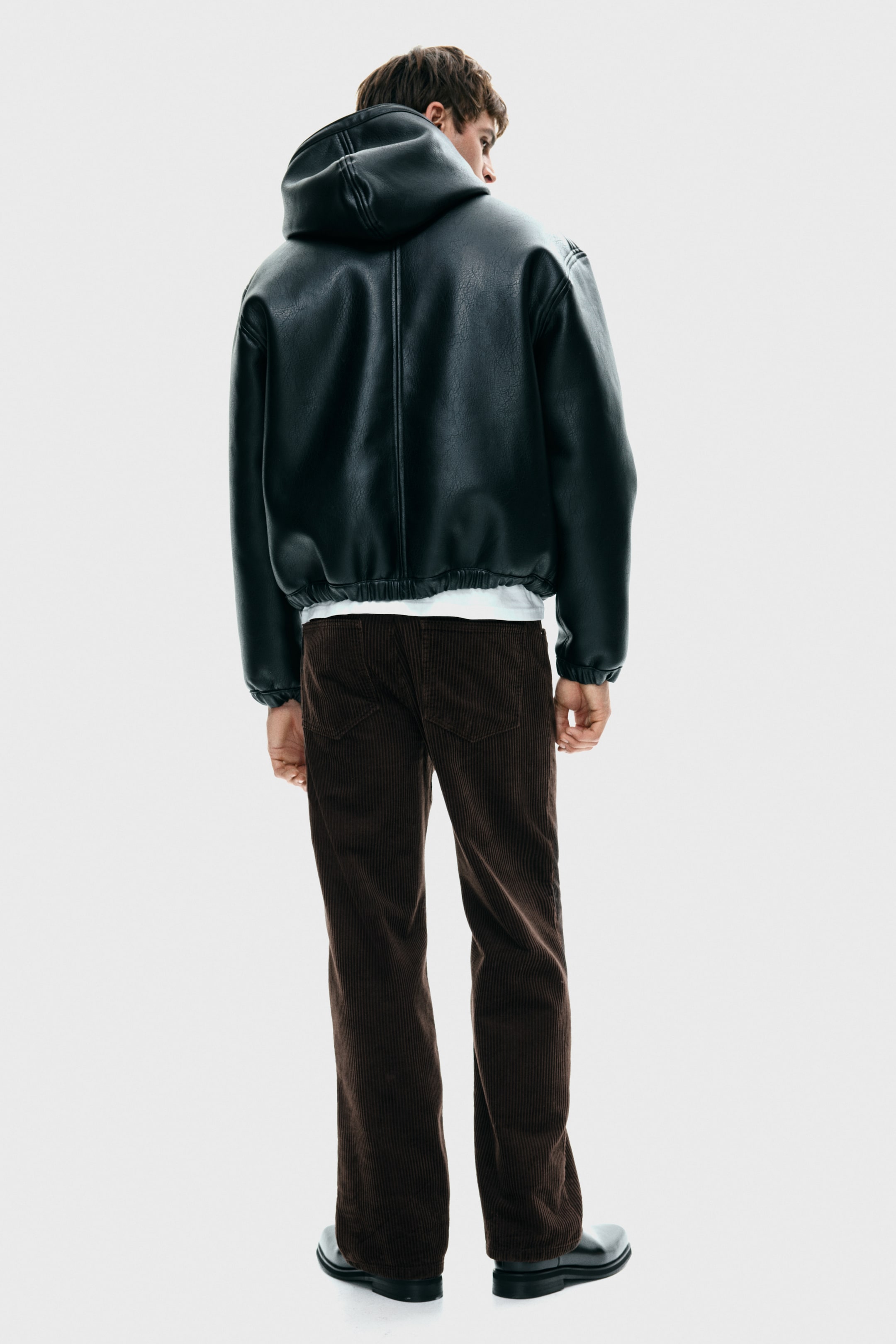 הצגת תמונה גדולה יותר: מכנסיים מקורדרוי Relaxed Fit - חום כהה - Men | H&M IL 5