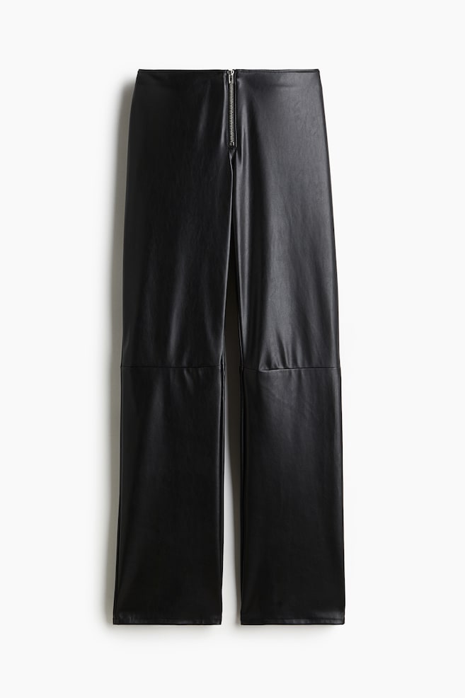 Coated trousers - Black - 1
