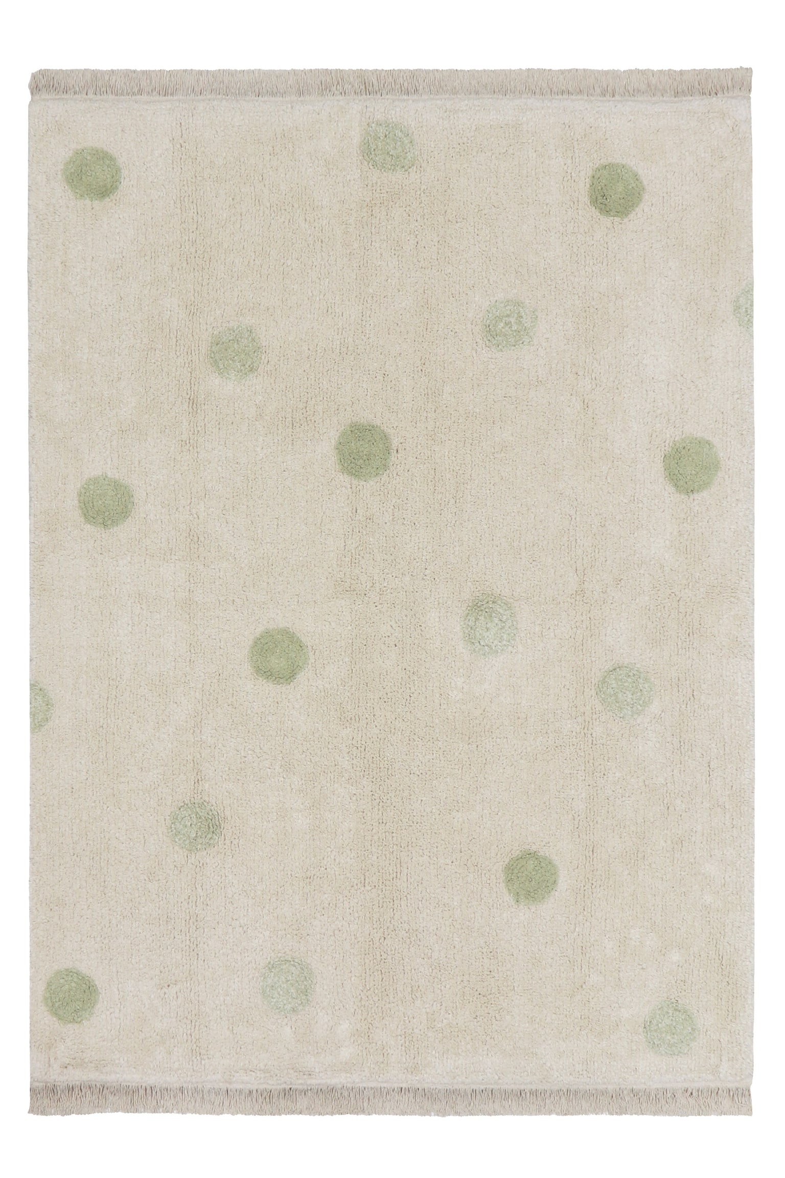 Tapis Lavable Hippy Dots - Olive/Miel/Vintage Nude - 1