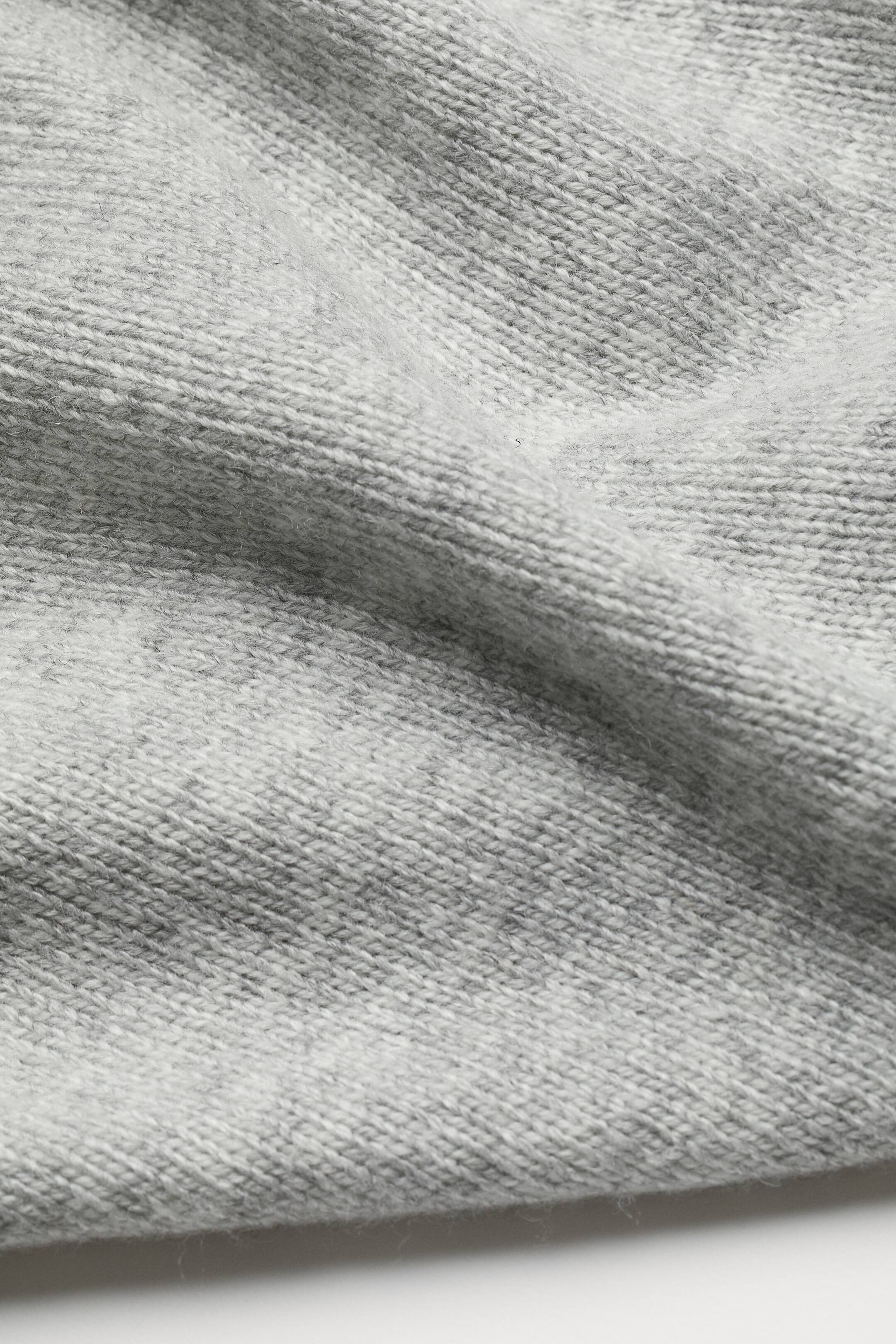 View larger image: Knitted poncho - Light grey marl - Ladies | H&M HK 2