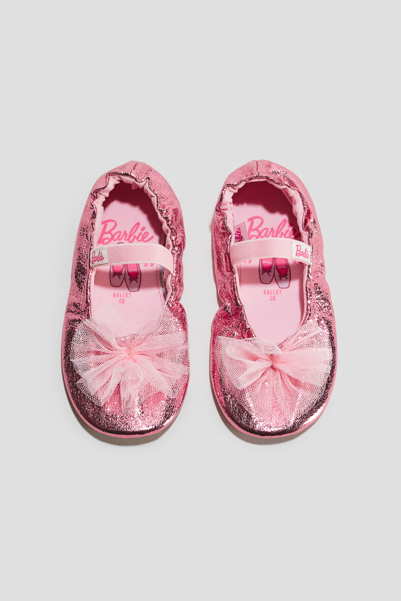 Zapatillas de ballet brillantes - Rosa claro/Barbie