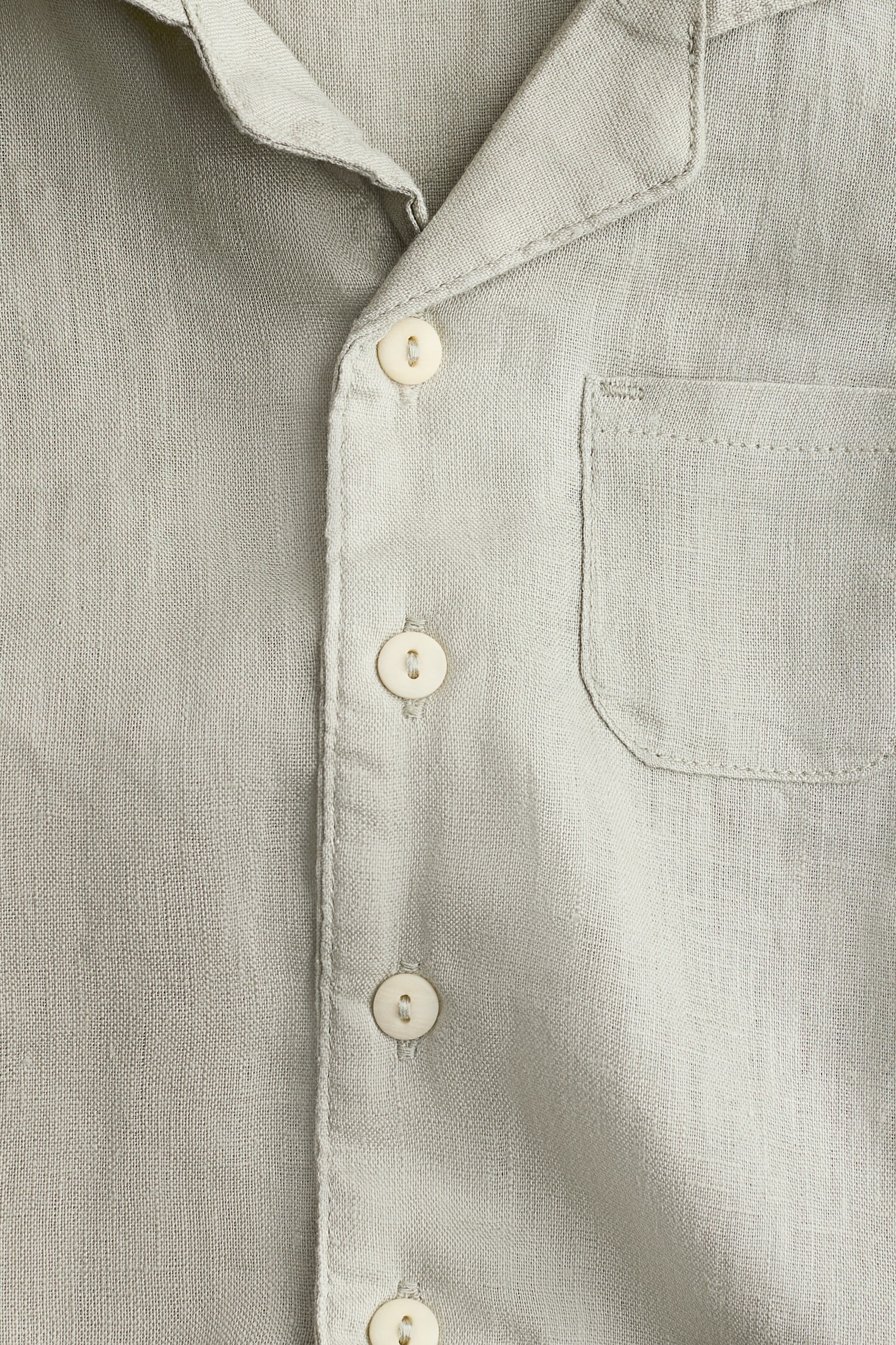 Conjunto de 2 piezas en lino - Verde caqui claro/Café/Beige claro - 2