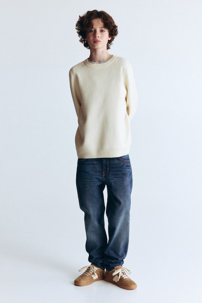 Relaxed Tapered Fit Jeans - Azul denim oscuro/Gris denim/Azul denim claro/Azul denim claro/Gris oscuro/Negro lavado - 2