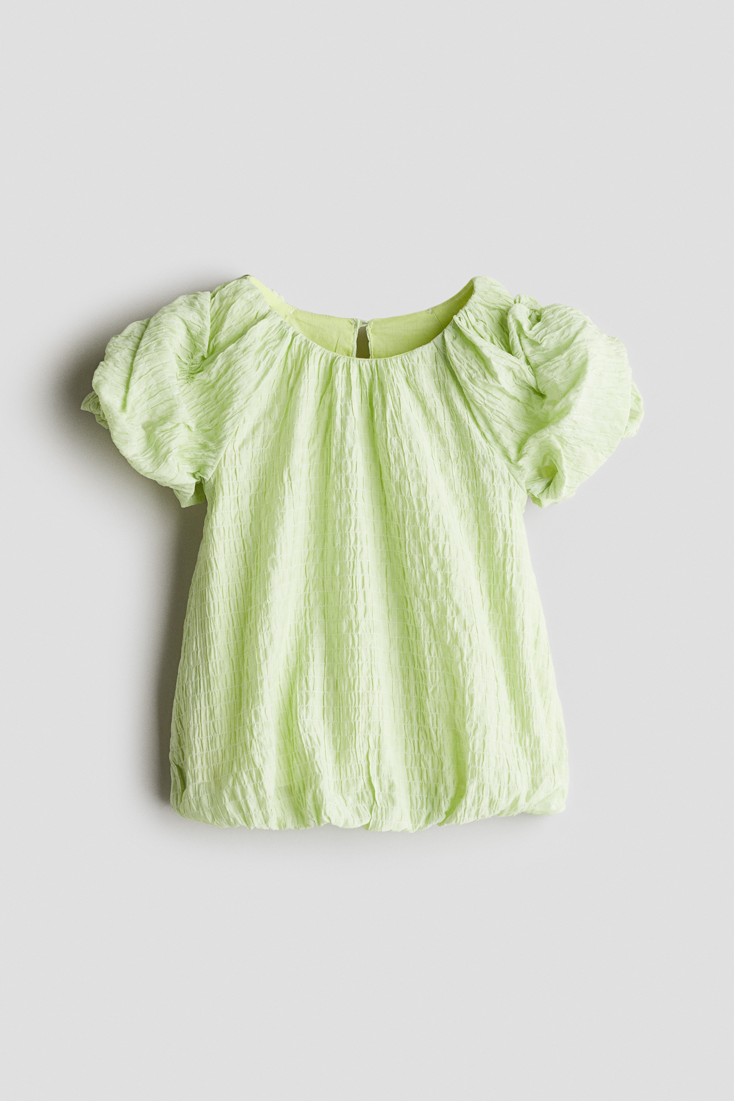 Gofre Elbise - Açık yeşil