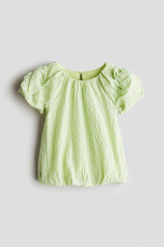 Robe en seersucker - Vert clair - 1