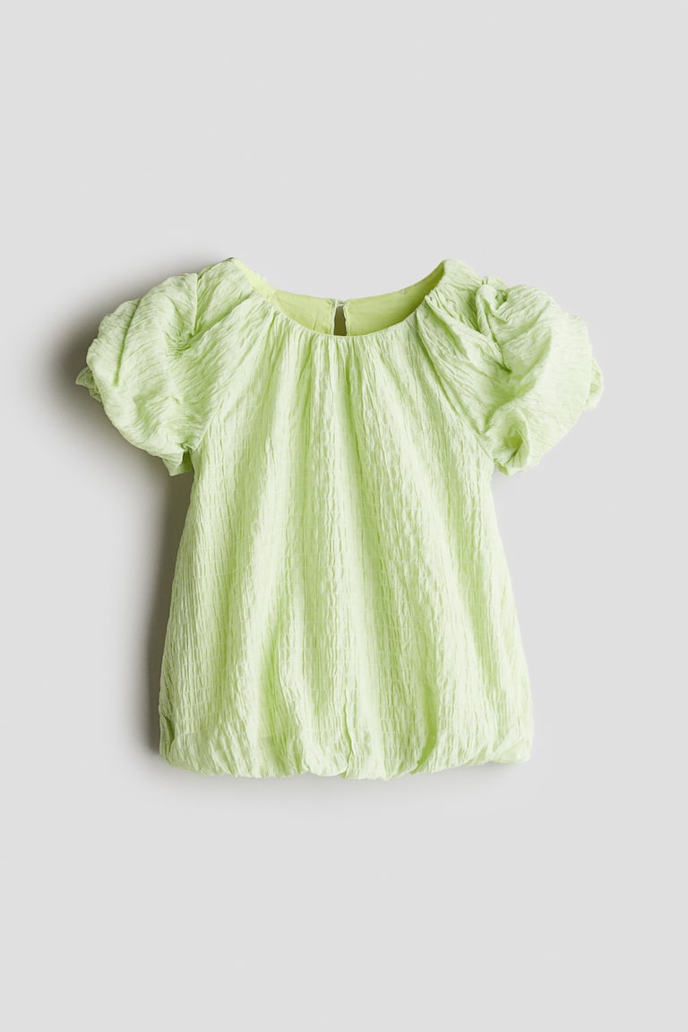 Baby - Light Green Seersucker Dress - Size: 6M (4-6M) - H&M Baby - Light Green Seersucker Dress - Size: 6M (4-6M) - H&M
