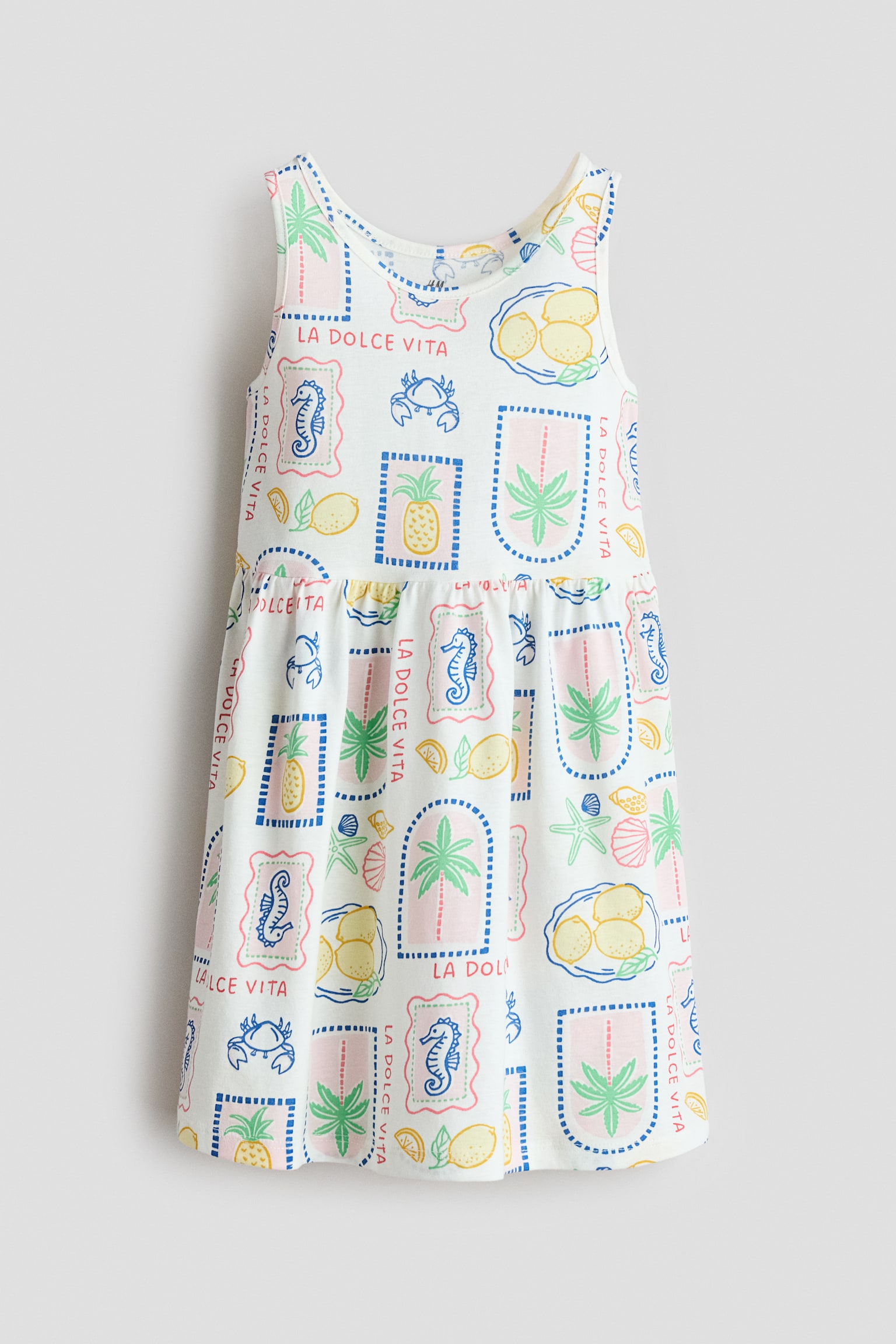 Patterned cotton dress - 1